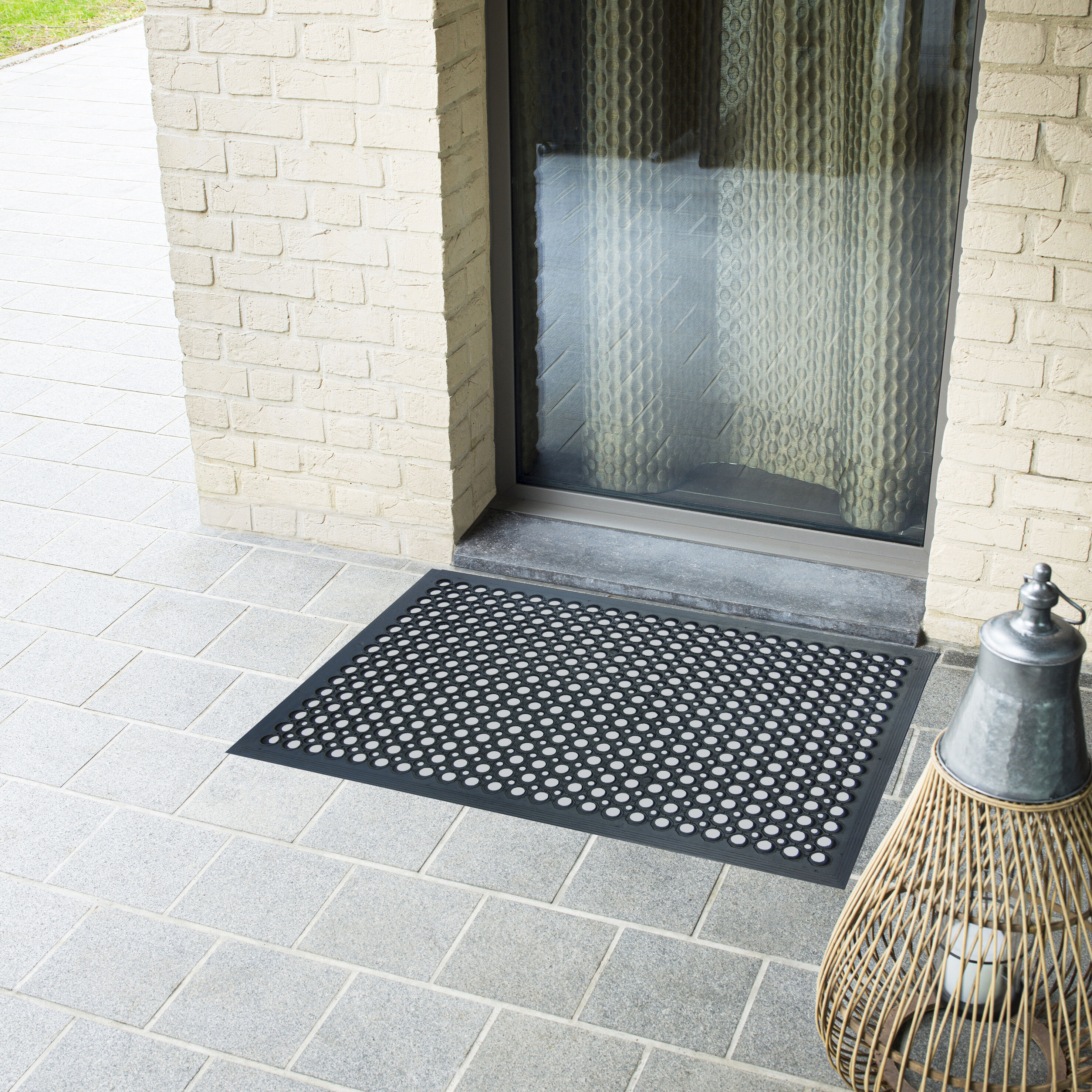 Project Source 4-ft x 6-ft Gray/Silver Rectangular Outdoor Decorative  Utility Mat at