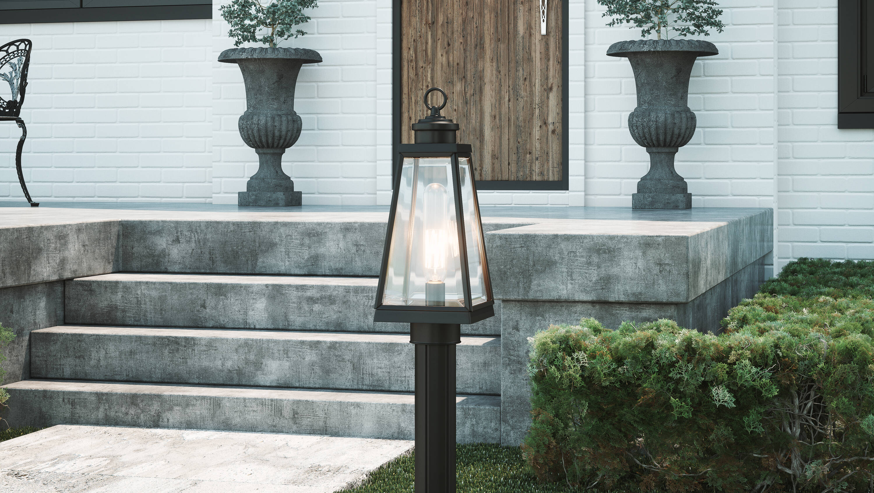 Quoizel PAX9007MBK Post-Lights - View #6