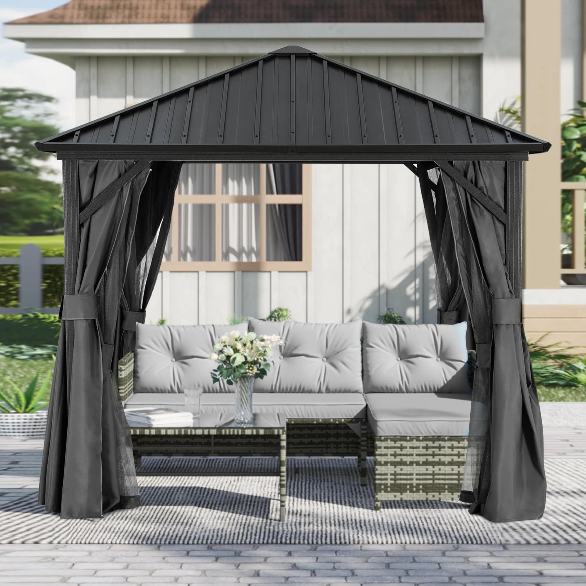 ABCCANOPY 9USLS6923A22TA55GYFH Wood-Resin-Gazebos - View #6