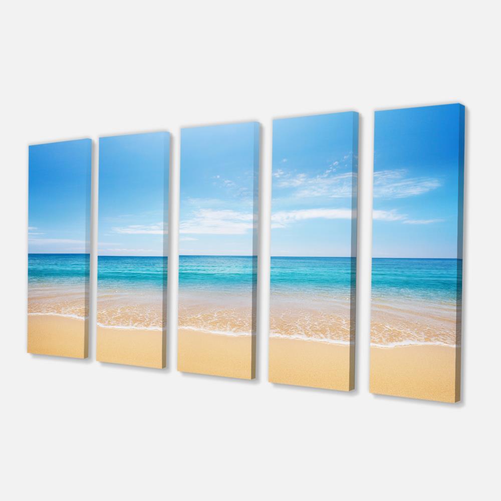 Designart 28-in H x 60-in W Coastal Print on Canvas at Lowes.com