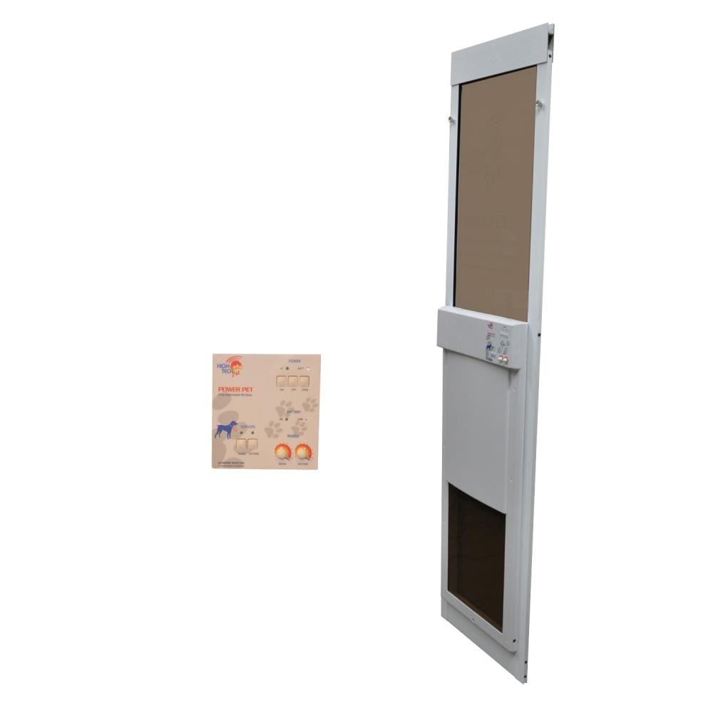 Automatic pet door sliding clearance glass