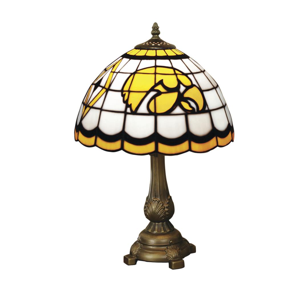 The Memory Company Buffalo Bills Tiffany Lamp 19.5-in Bronze Table Lamp  with Glass Shade in the Table Lamps department at