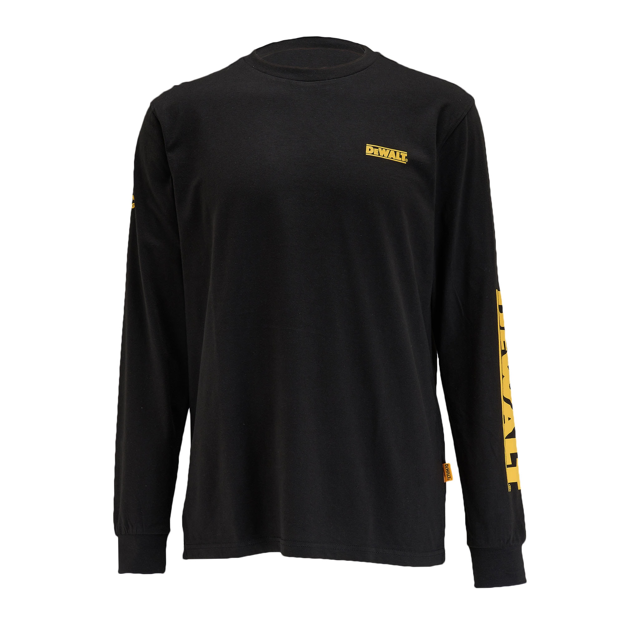 DEWALT DXWW50080-001-XXL Men's Black Poplin Long sleeve Solid T-shirt ( 2XL )