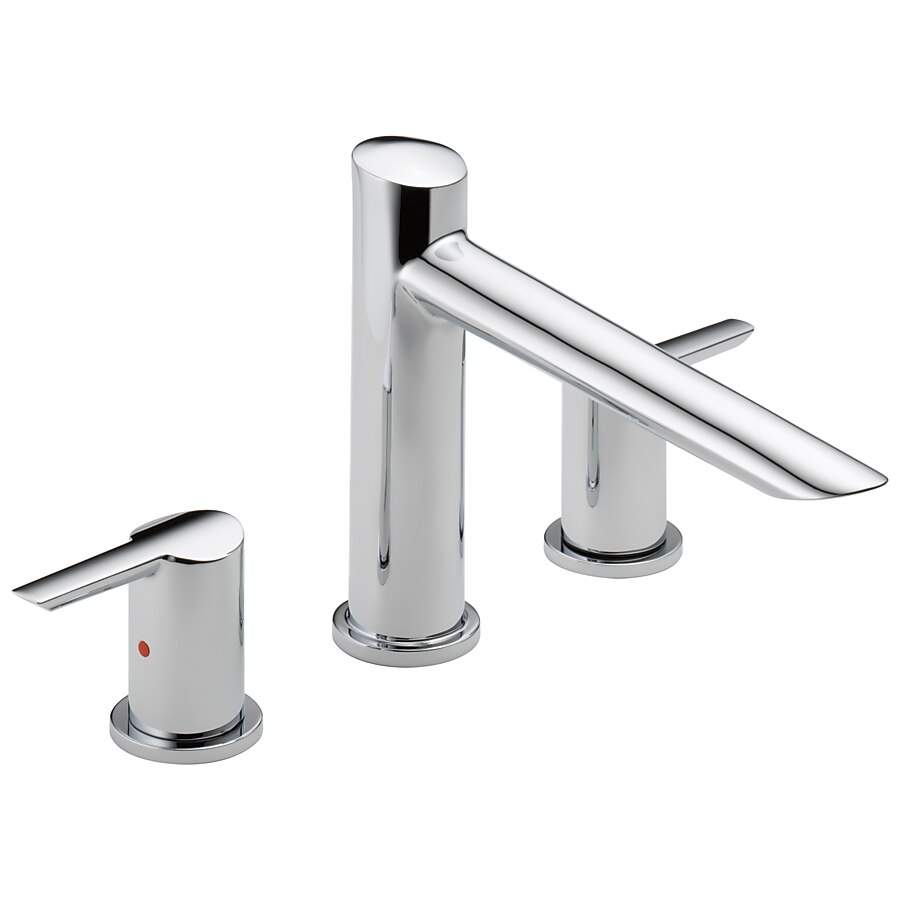 Delta 2-Handle Residential Deck Mount Roman Bathtub Faucet Delta 2-Handle Residential Deck Mount Roman Bathtub Faucet