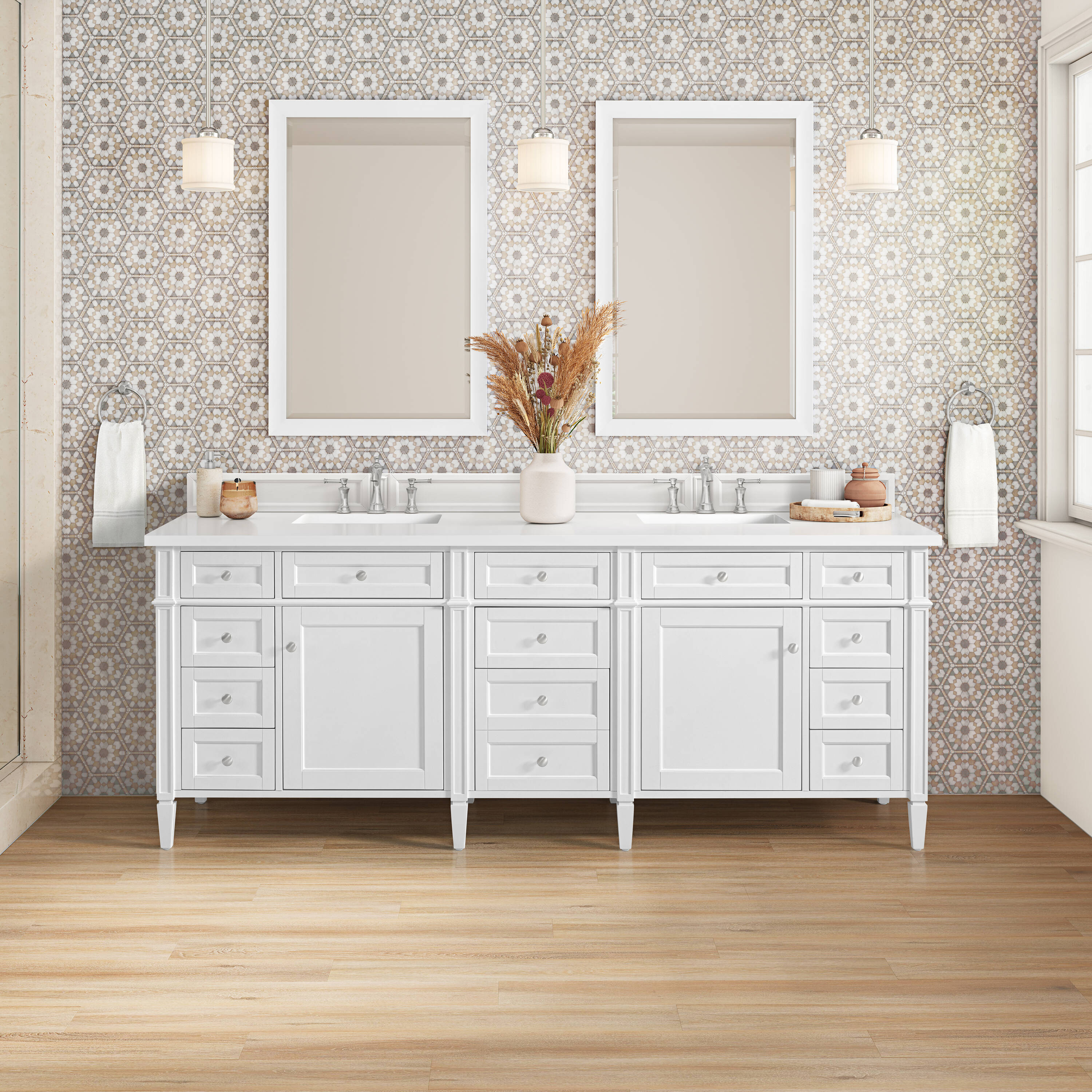 James Martin Vanities 655-V84-BW-3WZ Bath-Vanity-Combo - View #2