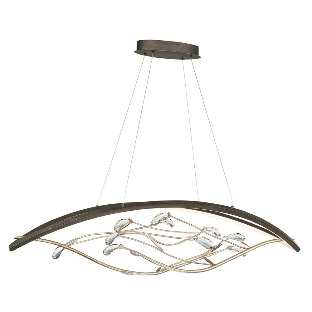 Eurofase 34065-013 Basilica 2 -Light Bronze Modern/contemporary Integrated LED For Use in Dining Rooms, Foyers, Kitchens, Living Rooms Chandelier