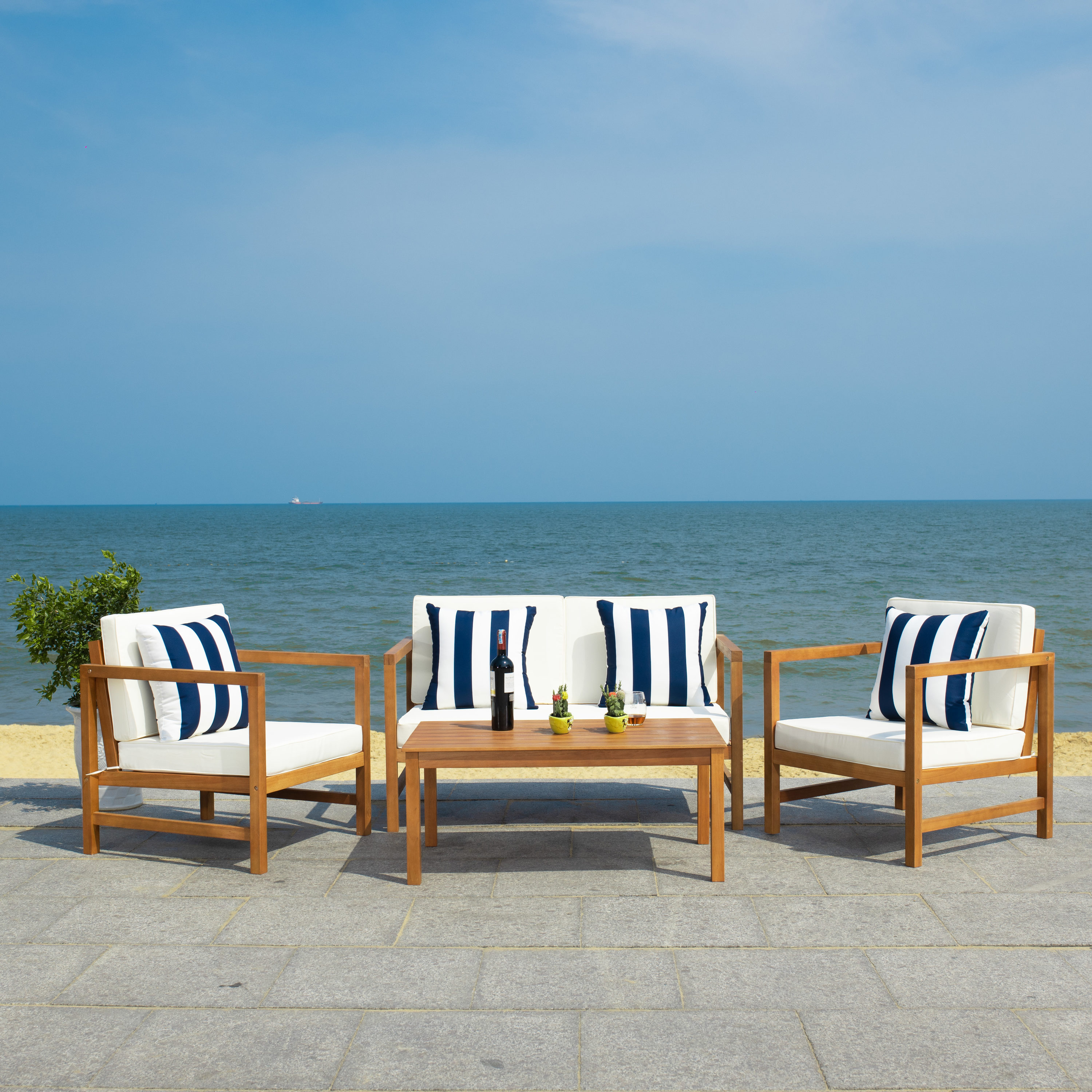 Safavieh PAT7030F Patio-Conversation-Sets - View #3