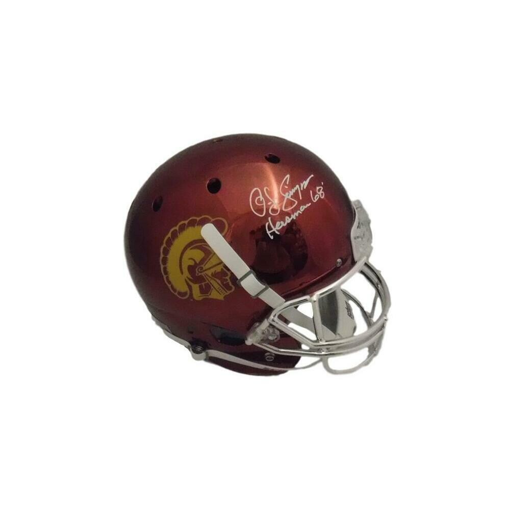 usc autographed helmet