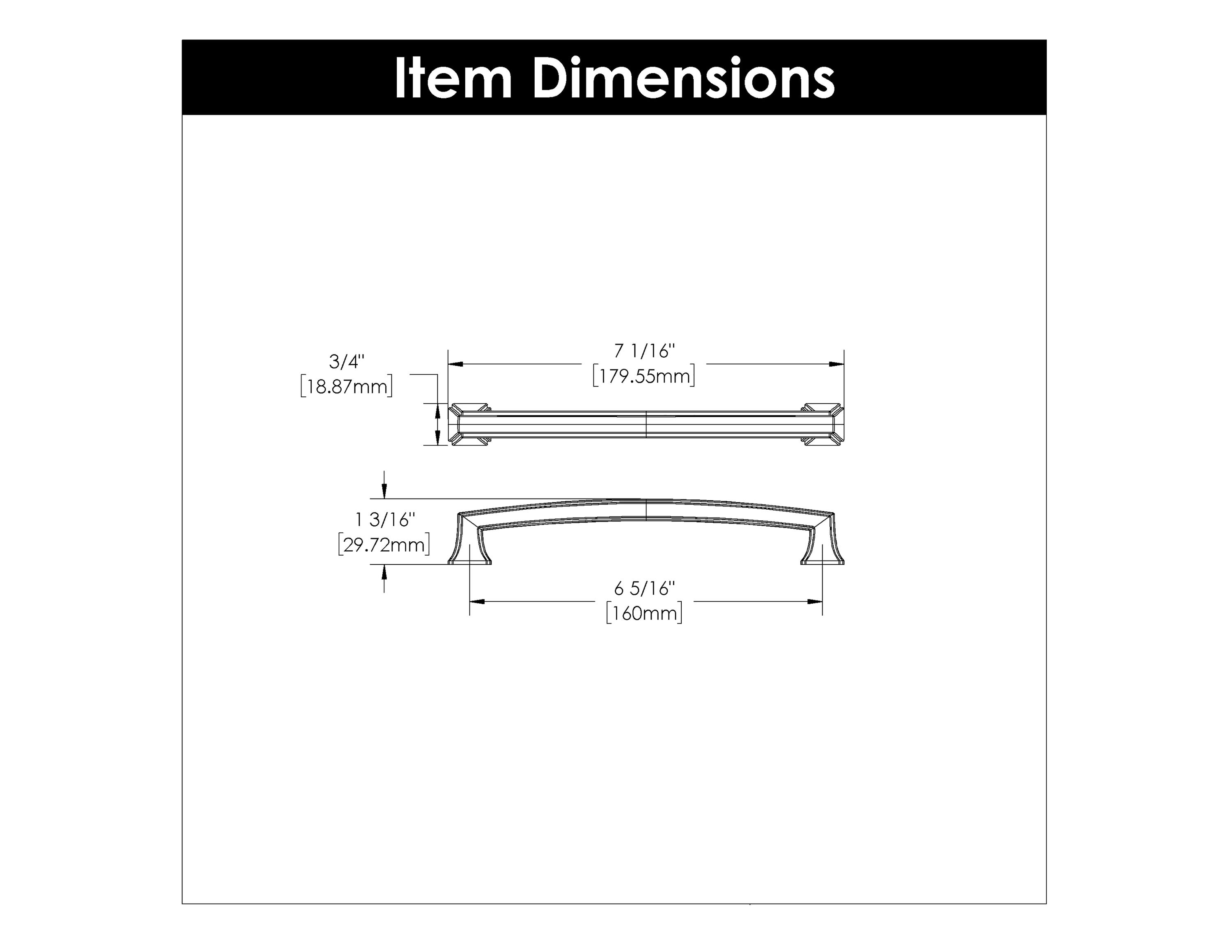 Hickory Hardware P3235-MB-10B Cabinet-Pulls - View #4