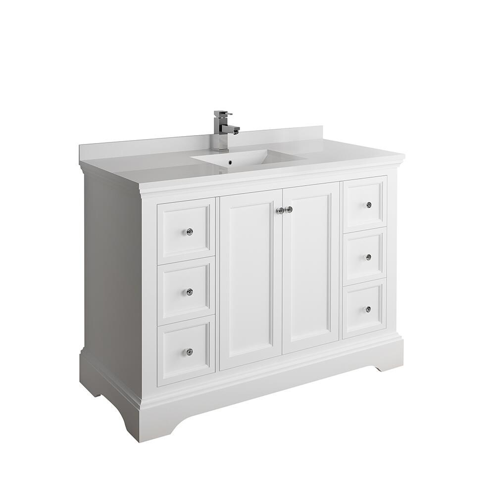 Fresca FCB2448WHM-CWH-U Bath-Vanity-Combo - View #2