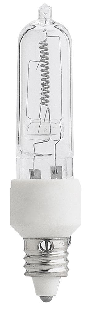 Feit Electric 100-Watt EQ T4 Bright White Mini Candelabra Base (e-11)  Dimmable Halogen Light Bulb in the Tube Light Bulbs department at