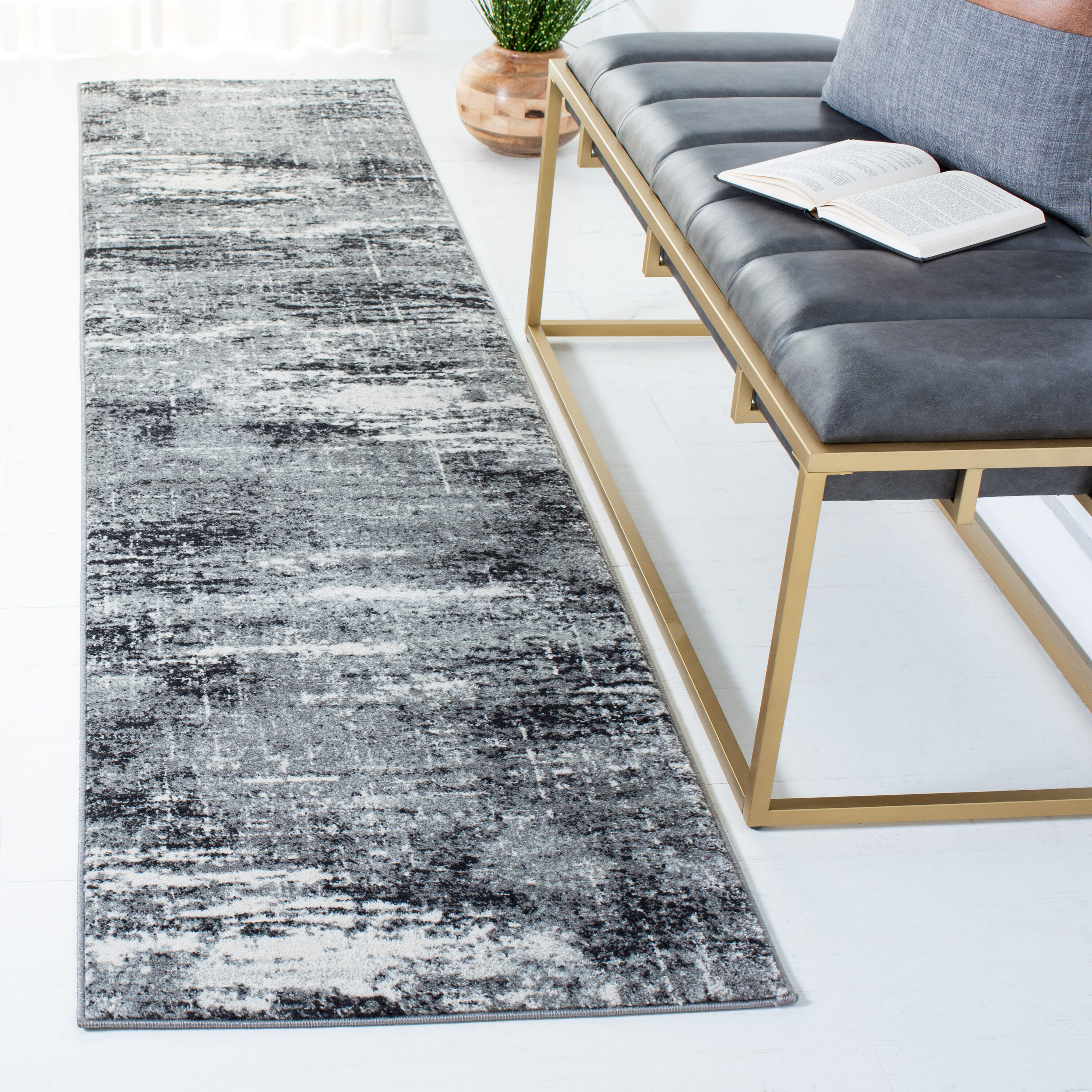 Safavieh - Evoke 272G Ivory Dark Grey 2 x 11 Rectangular Runner rug