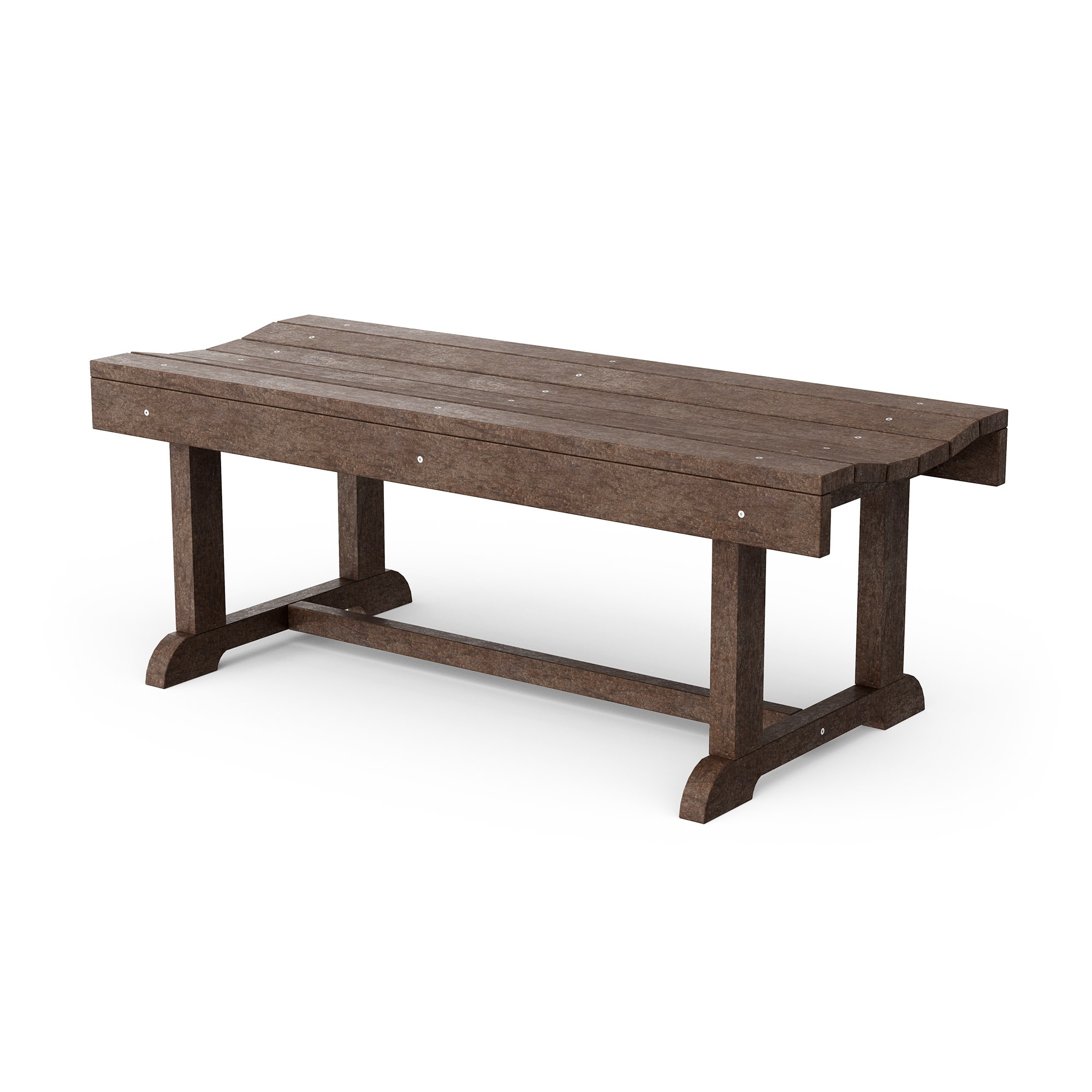 Wildridge LCC-174-42-TB Heritage 42-in W x 17.5-in H Tudor Brown Plastic Traditional Bench