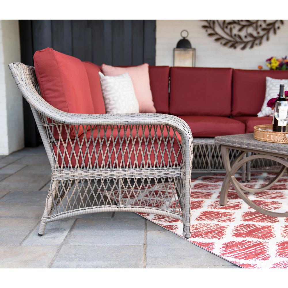 Leisure Made 497652-RED Patio-Conversation-Sets - View #3