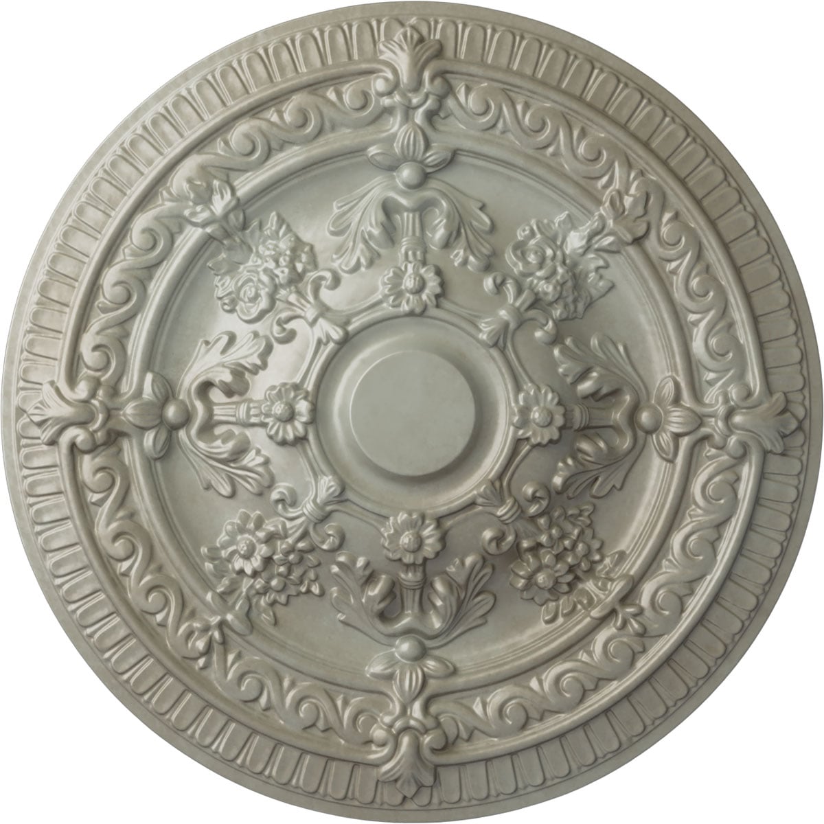Ekena Millwork CM26VIFLS Vincent 26-in W x 26-in L Painted Flash Gold Polyurethane Whole Ceiling Medallion