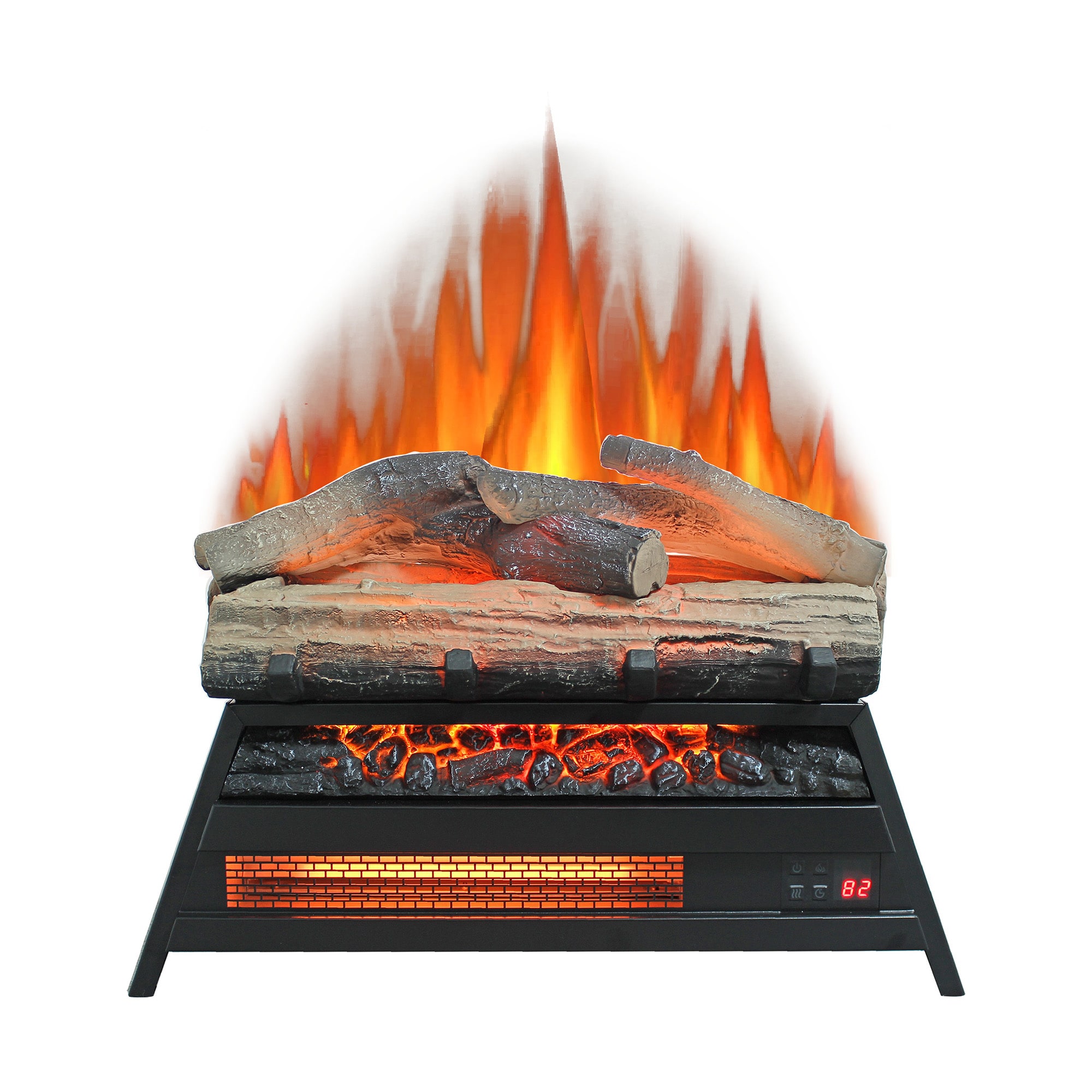 ToolCat 23 in Electric Fireplace  3D Log set  insert,  infrared Fireplace Heater for  indoor