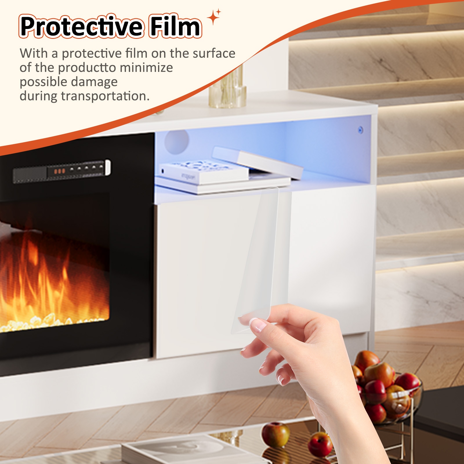 Bapipro TE23A28W Electric-Fireplaces - View #6