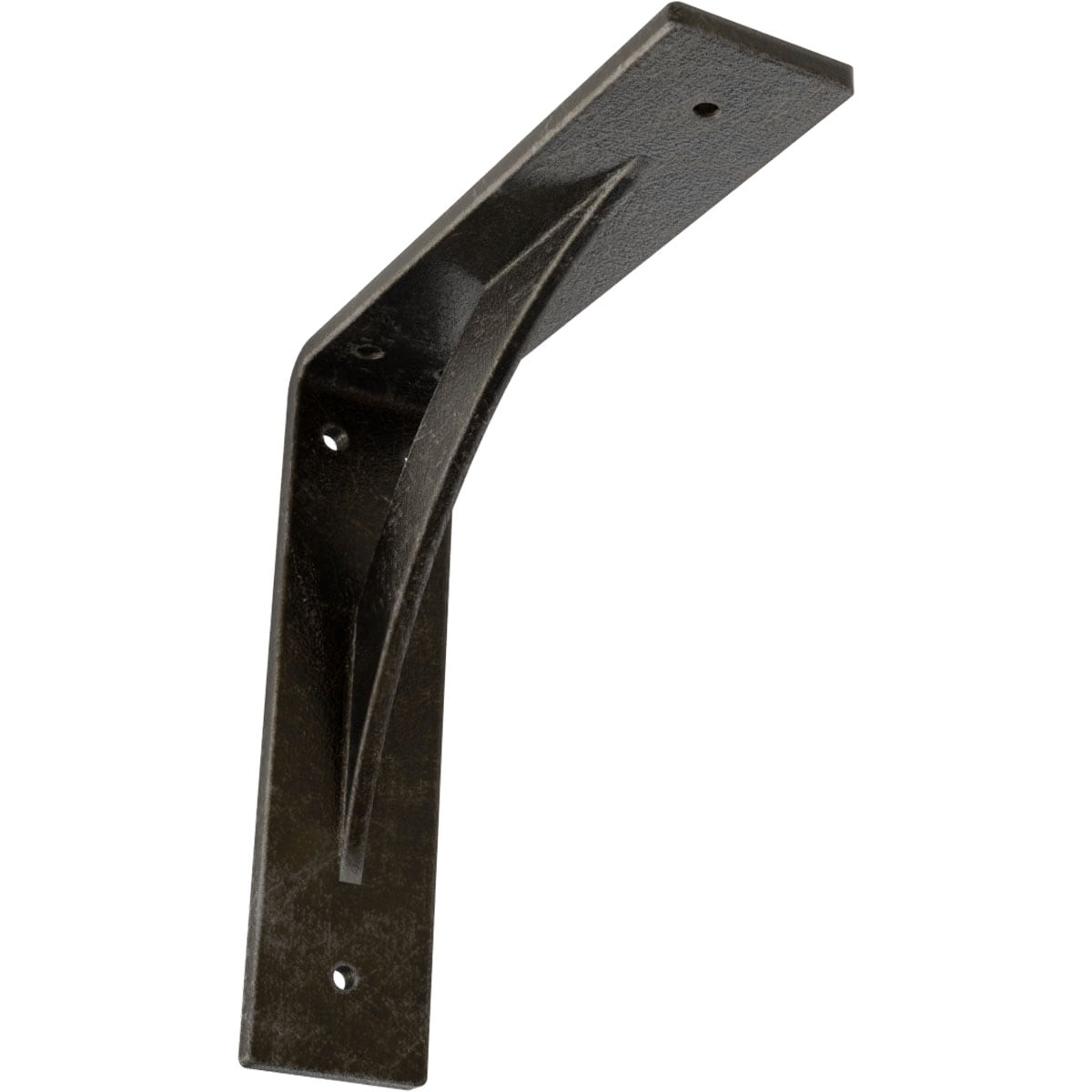 Ekena Millwork BKTM02X08X08LEAWS Legacy 8-in x 2-in x 8-in Gray Steel Mounting bracket