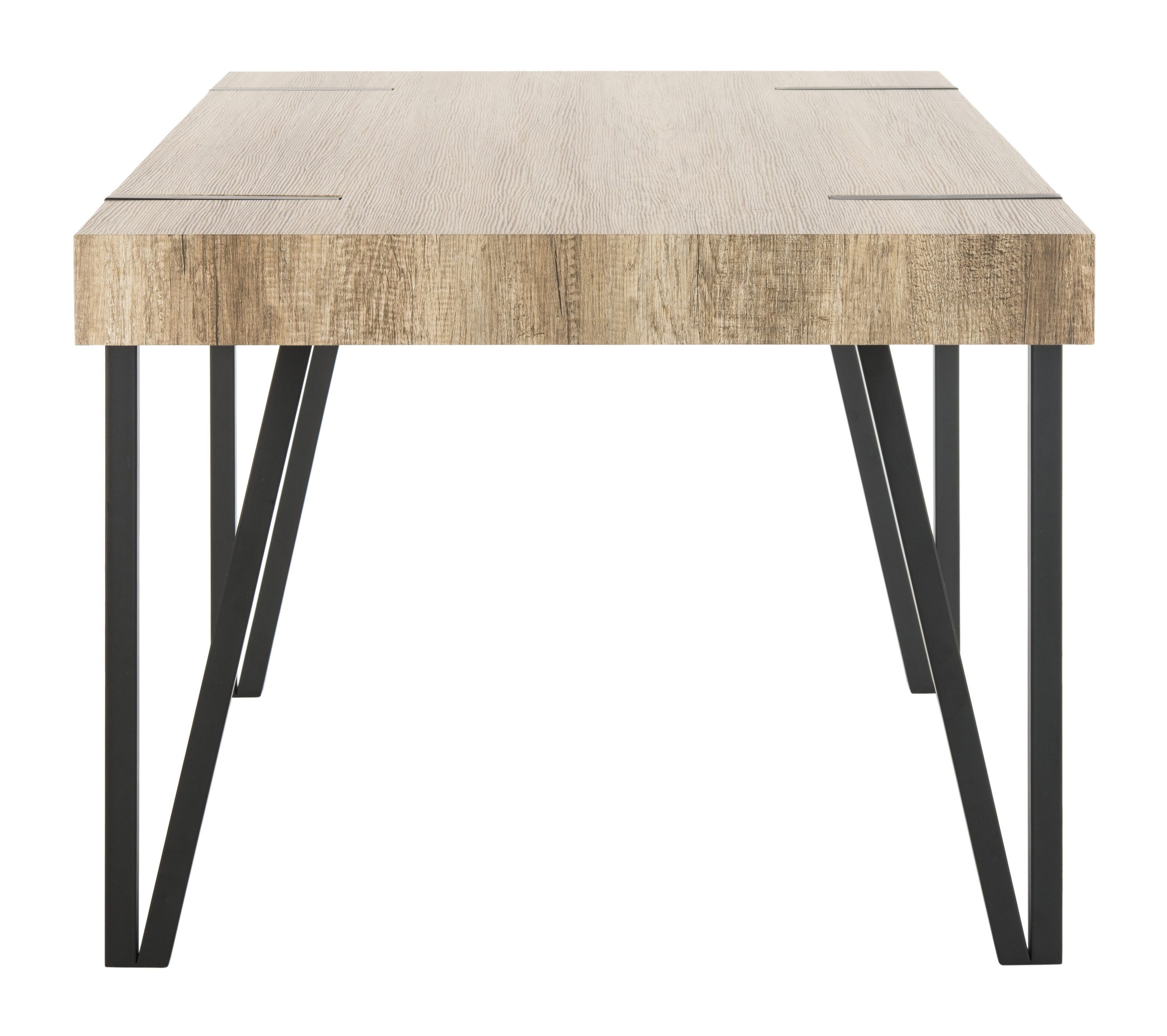 alyssa rustic midcentury wood top dining table