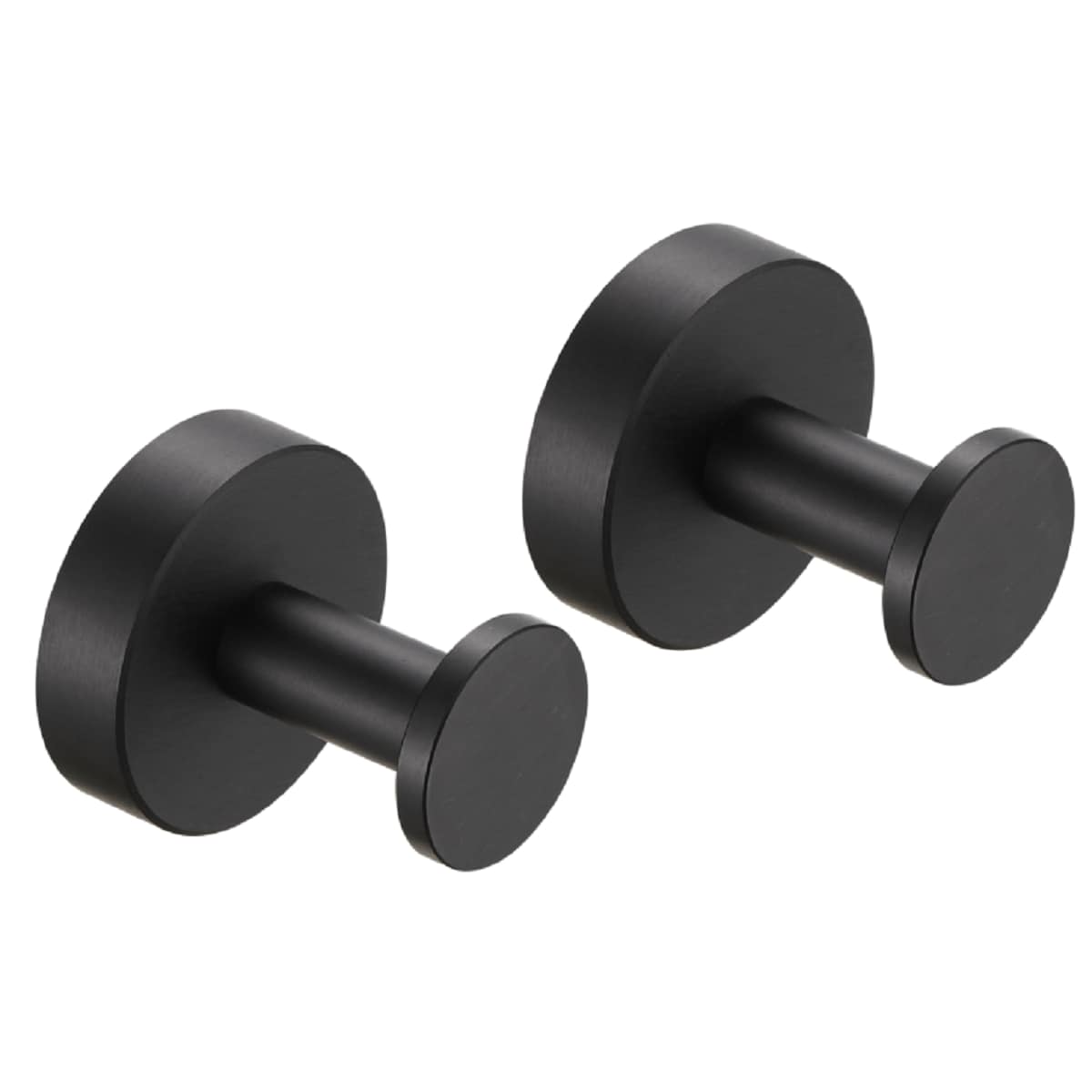 FORIOUS Matte Black Double-Hook Wall Mount Towel Hook in the Towel Hooks  department at