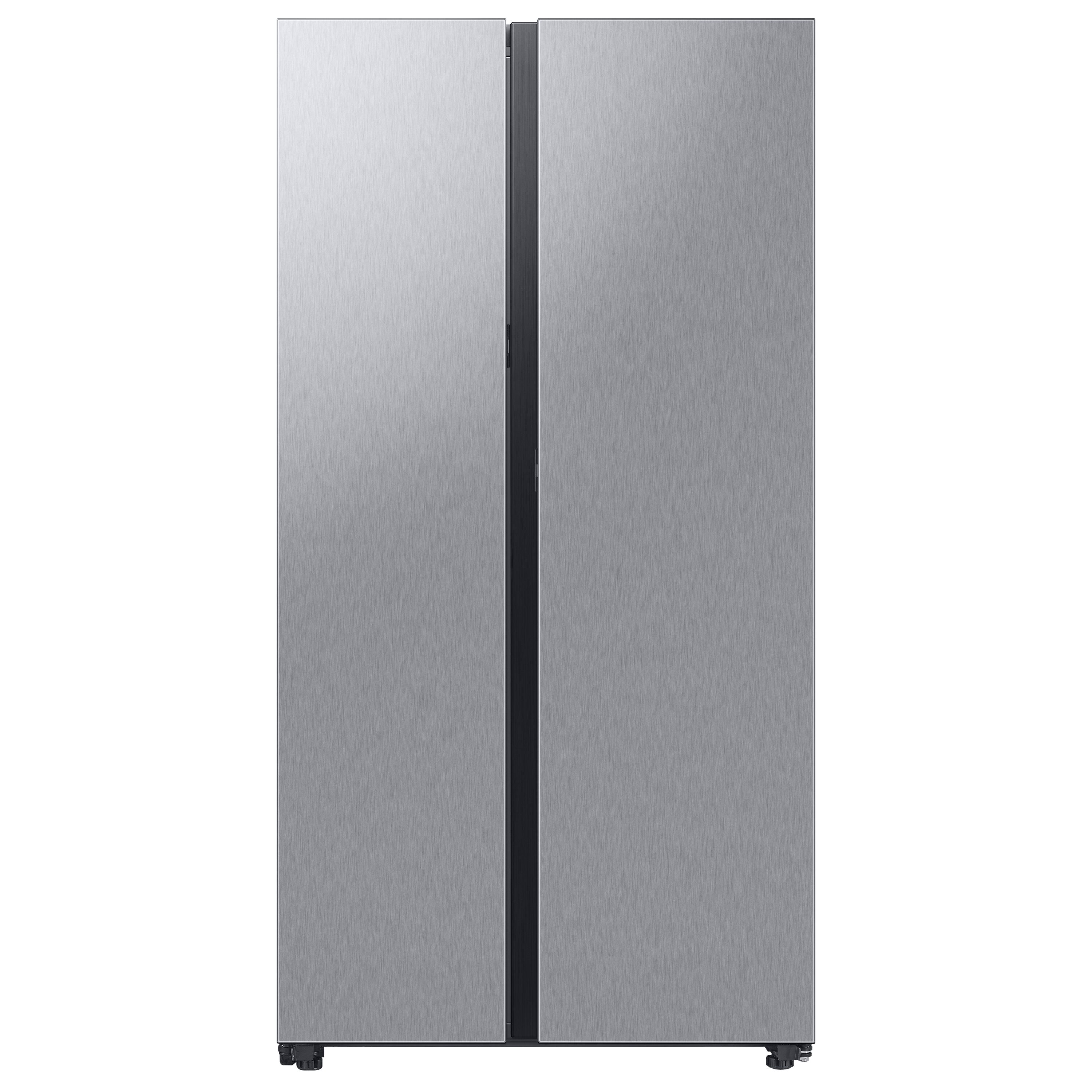 Samsung Bespoke 28-cu ft Side-by-Side Refrigerator Smart with Dual Ice Maker and Water Dispenser (Fingerprint Resistant Stainless Steel) ENERGY STAR