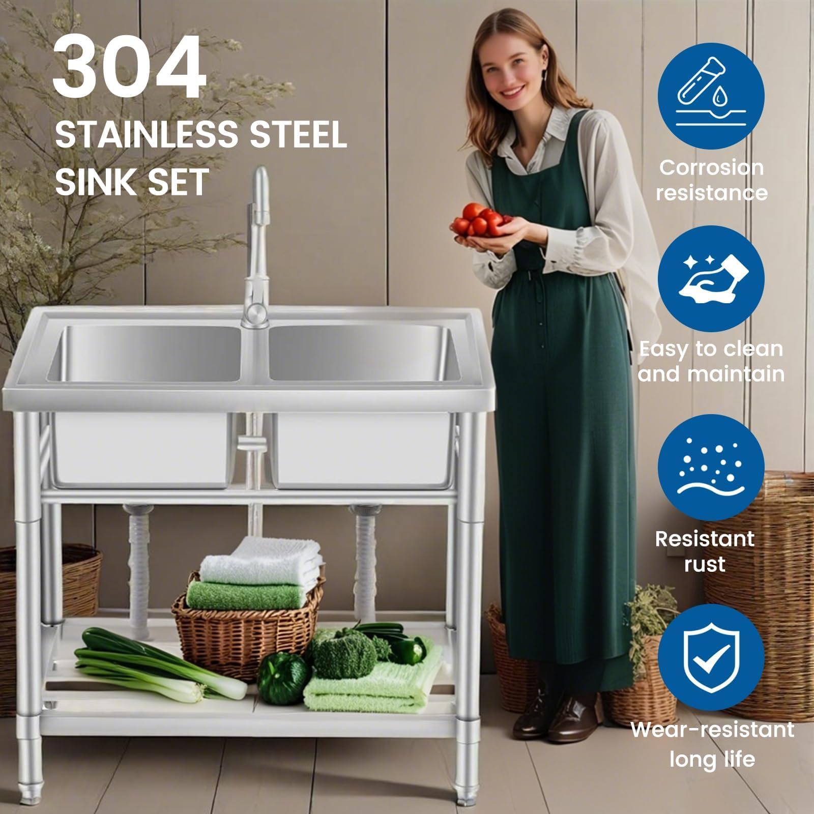 Garvee PHO358CE7VE001 Laundry-Tubs-Utility-Sinks - View #3
