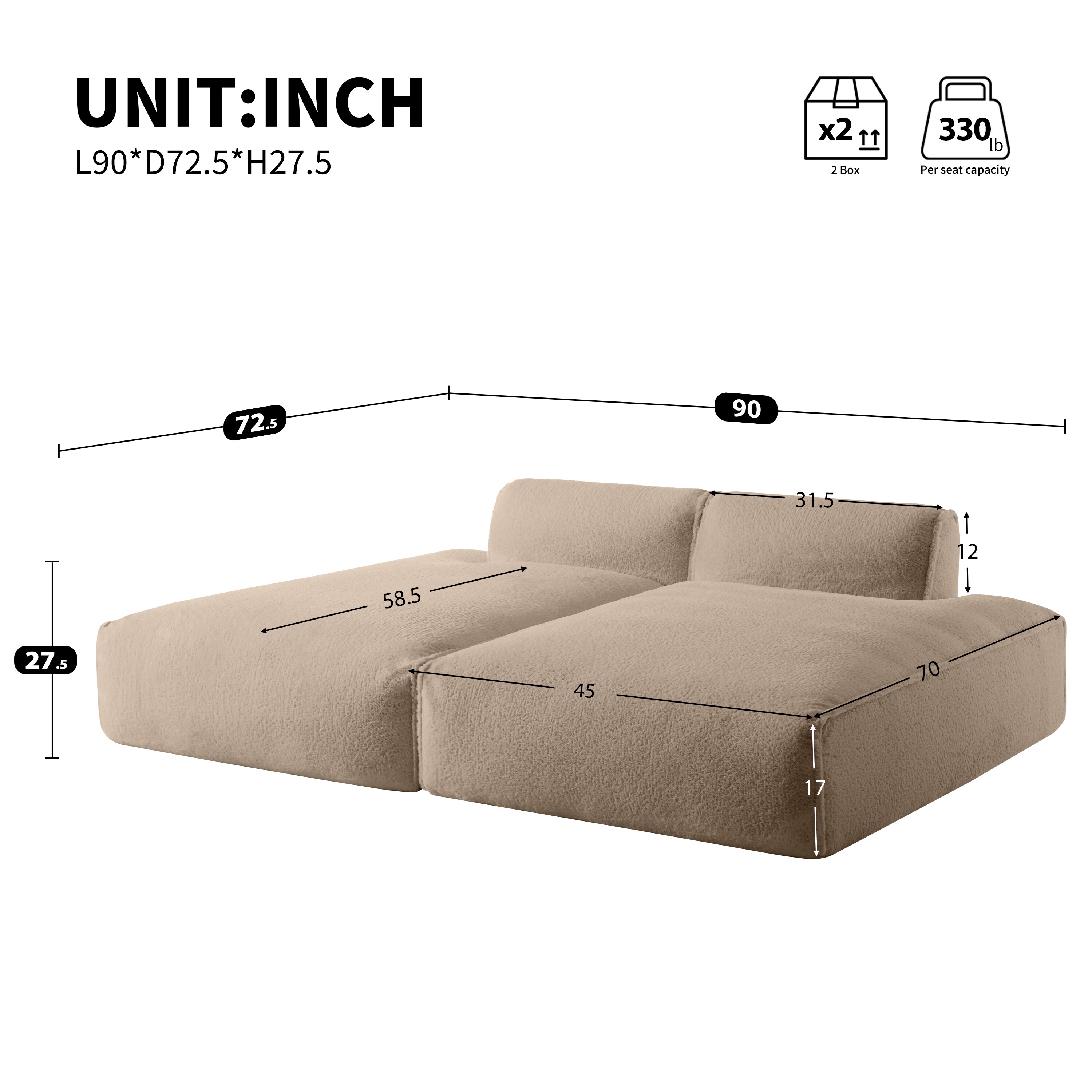 LOVMOR SF-Y-N723S9701D Patio-Sofas-Daybeds - View #2