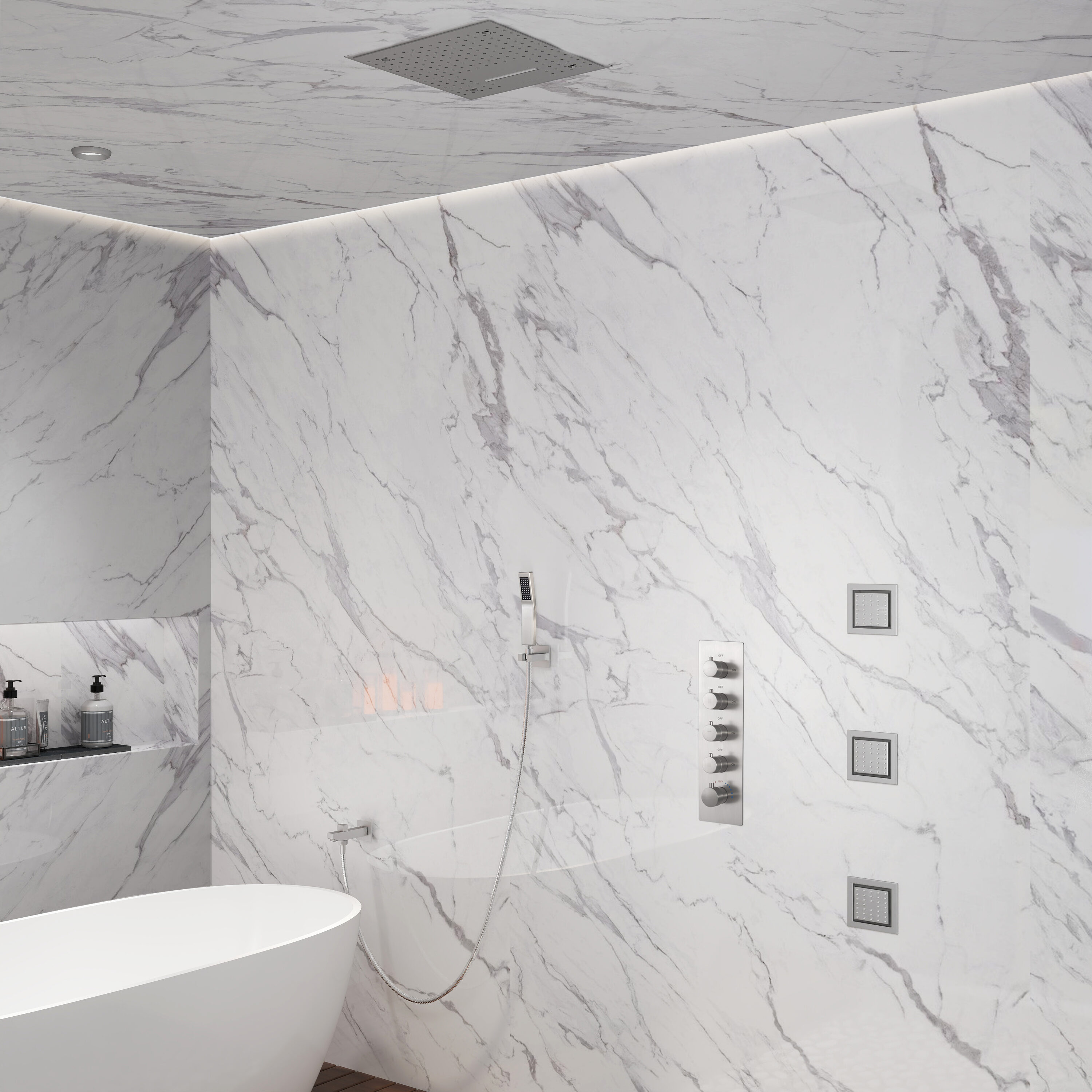 CASAINC WE-SS11MB Showerhead-Bar-Panels - View #2