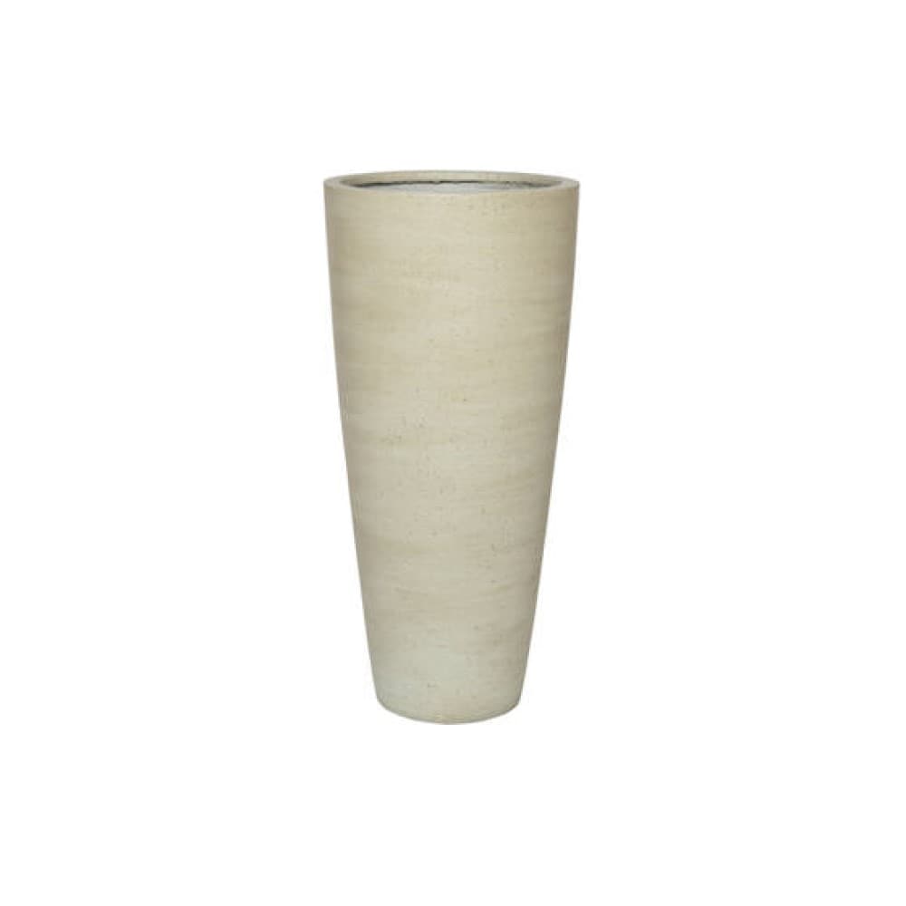 Pottery Pots P1043-80-90 Round 14.57-in W Extra Large Brown Stone Indoor/Outdoor Planter with Drainage Holes