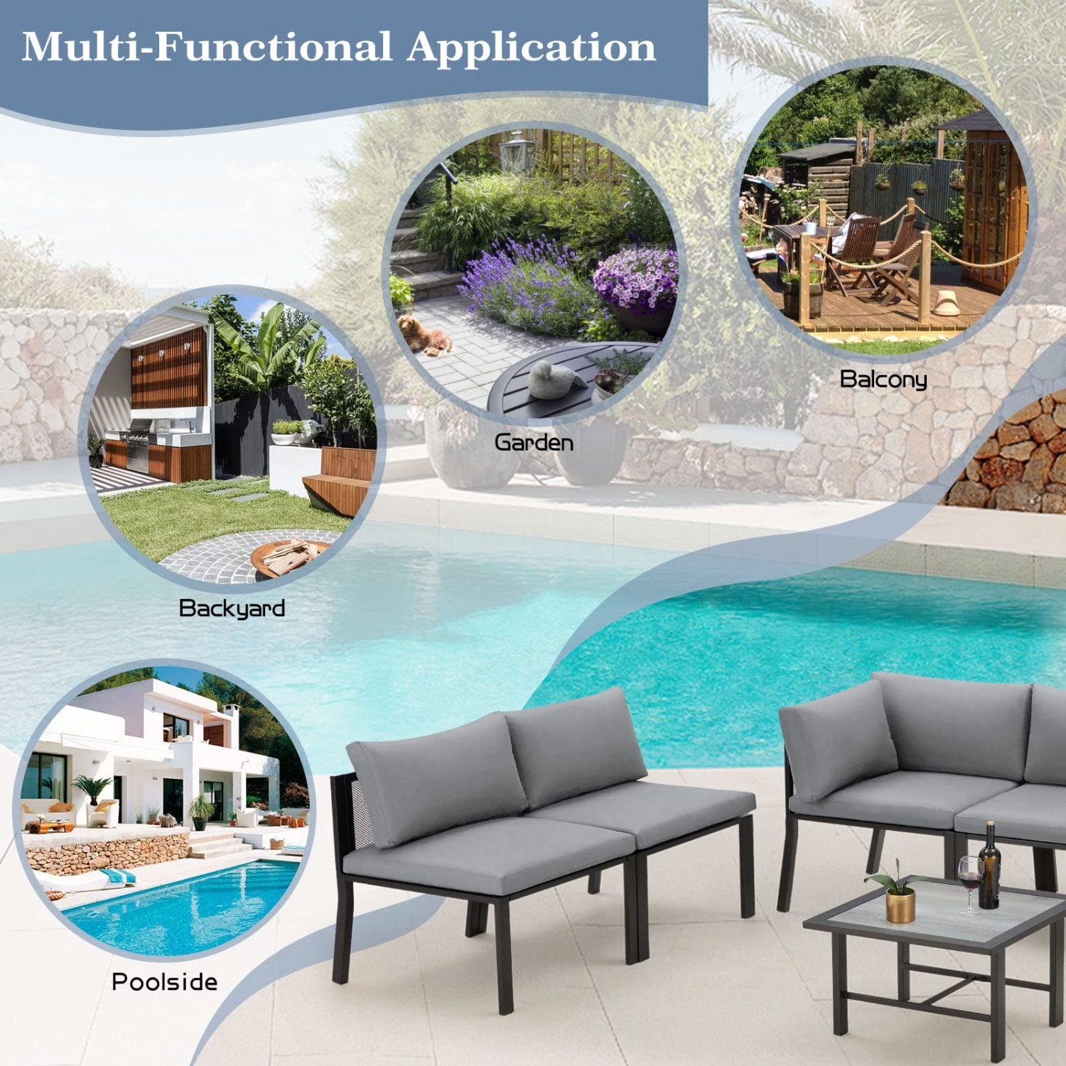 AECOJOY 16317GY-LS01 Patio-Sofas-Daybeds - View #6