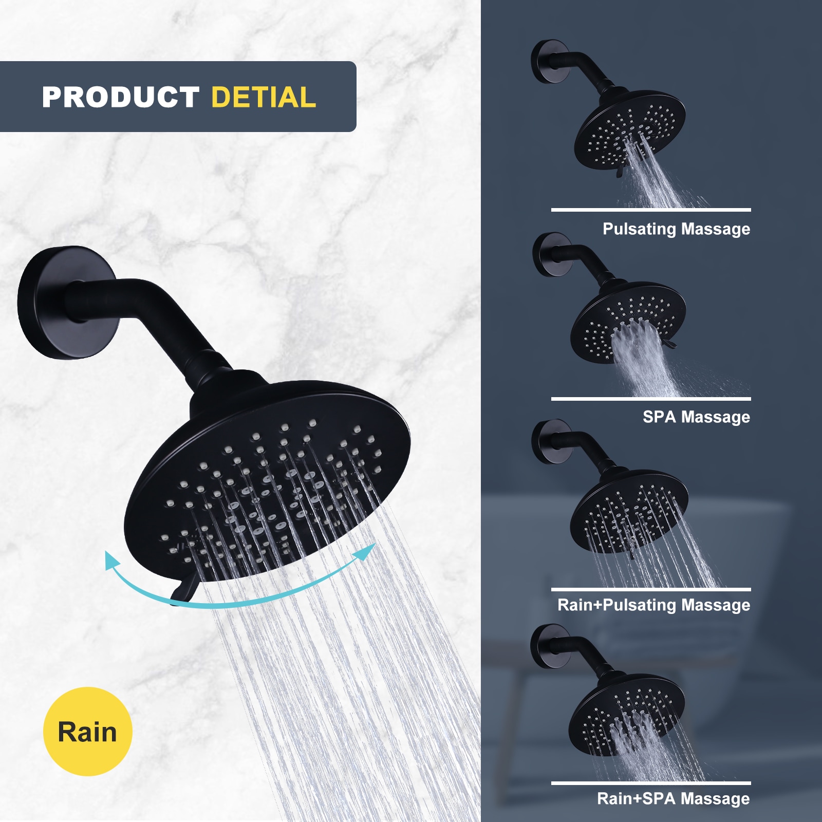 WOWOW 3090600RB Showerhead-Bar-Panels - View #5