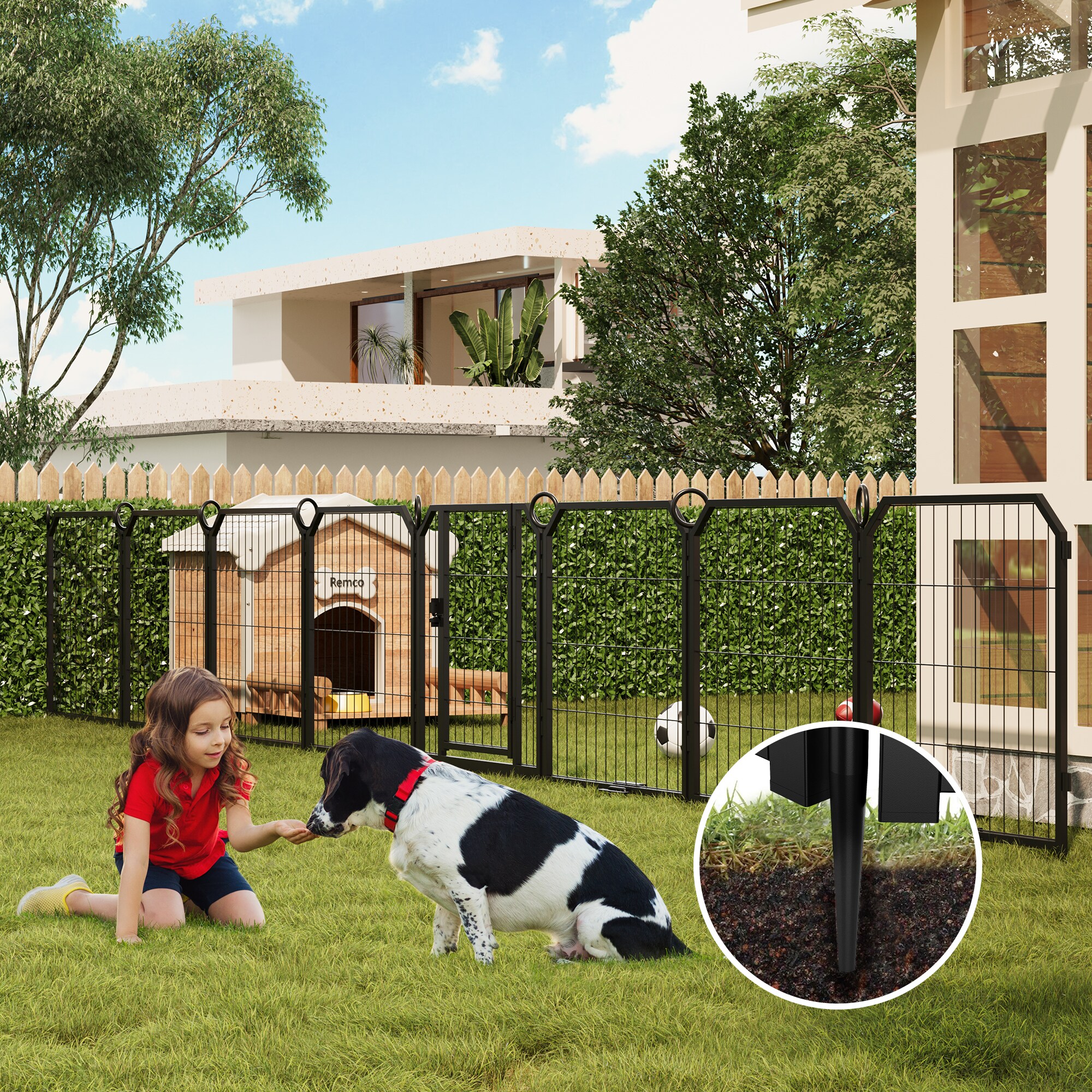 Photo inspiration: Gallery Detail: Idealhouse Heavy Duty Metal Dog Playpen Secure 8 Panel Pet