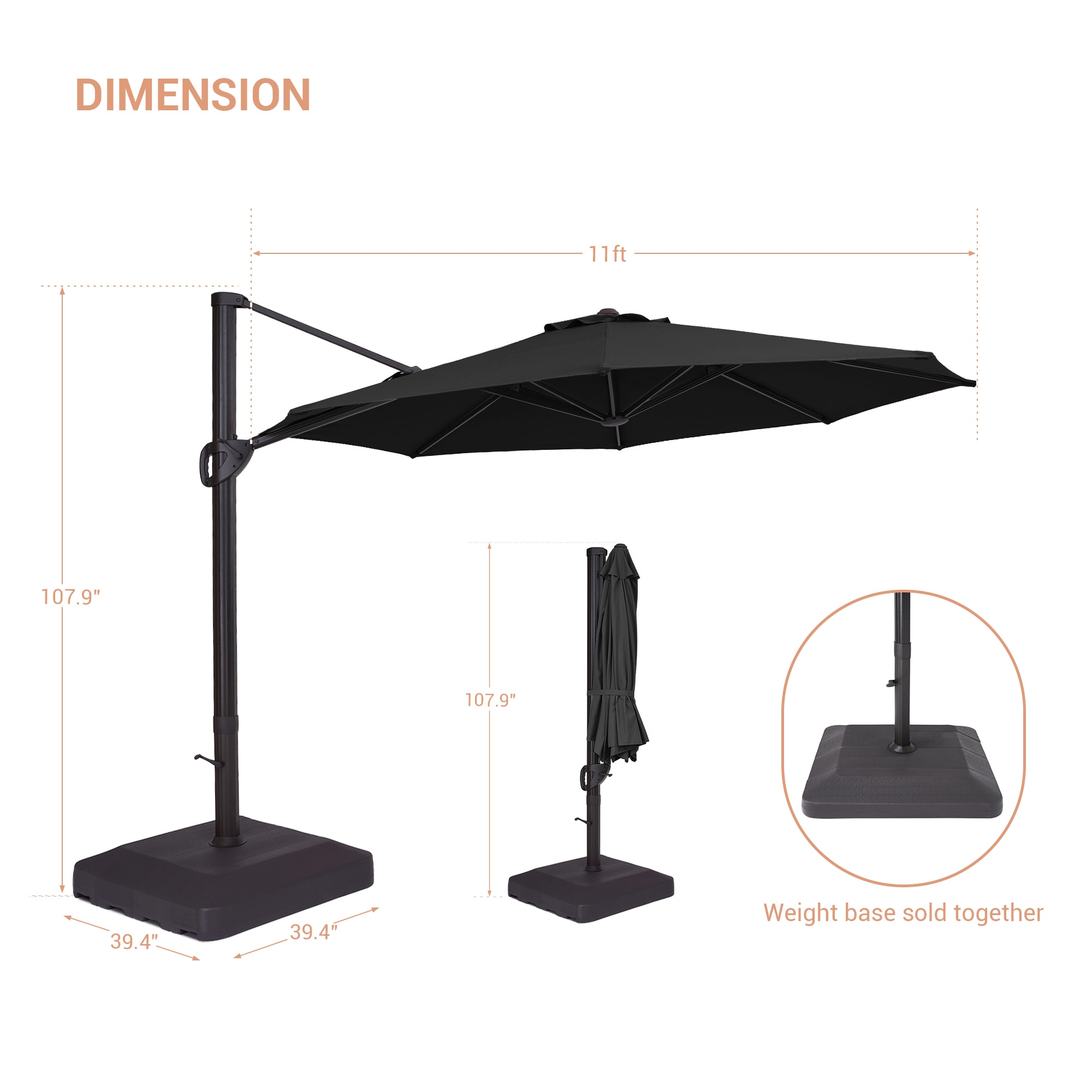ACEGOSES LW-1159BK-LED-WB Umbrellas-2 - View #2