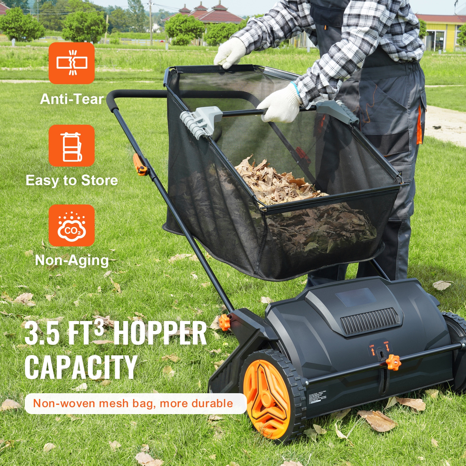 VEVOR SCS35CUFT21I03019V0 lawnsweeper - View #4
