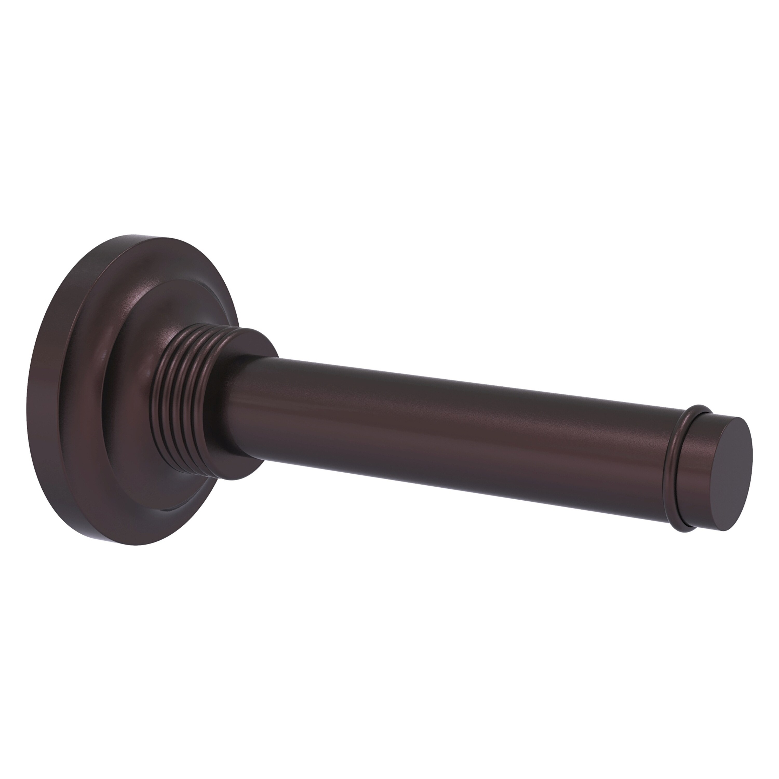 Allied Brass QN-24-1-ABZ Que New Antique Bronze Wall mount Single post Toilet Paper Holder 1 -Rolls