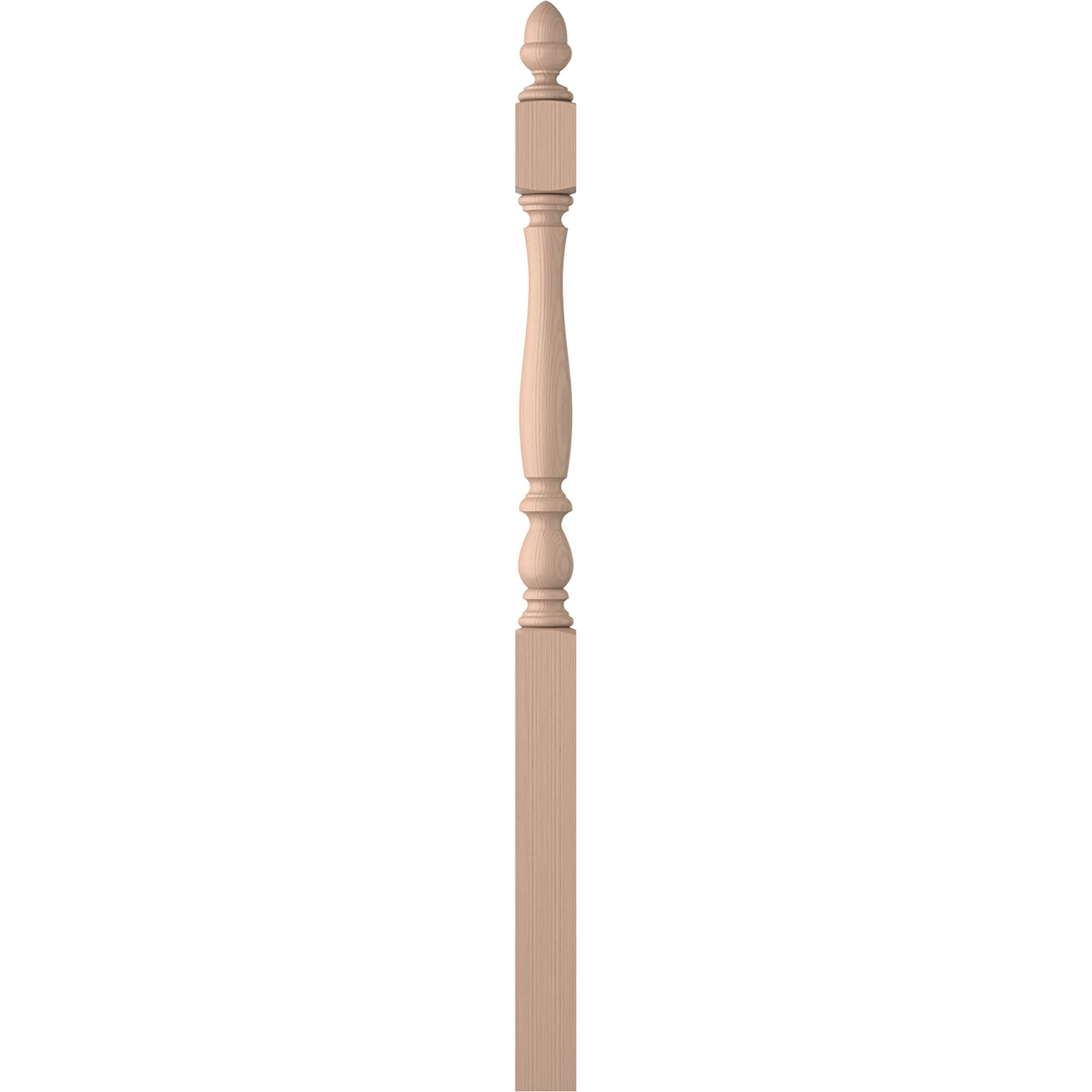 L.J. Smith Stair Systems LJP-3942-M Harbor 3.25-in x 57.7812-in Unfinished Maple Starting Stair Newel Post