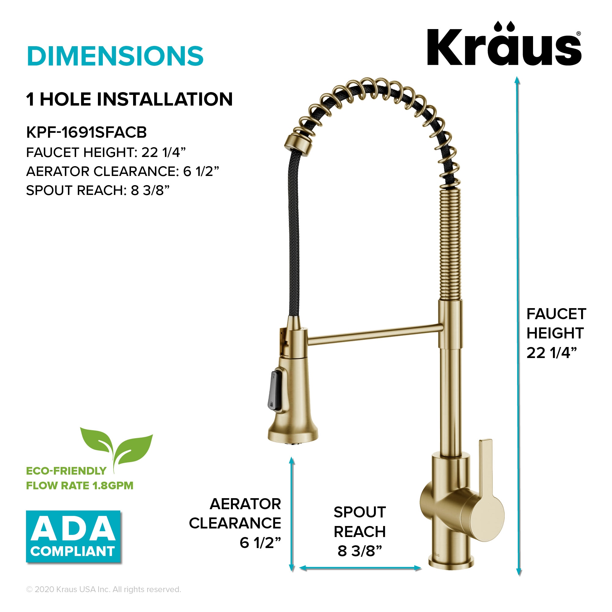 Kraus KPF-1691SFACB Kitchen-Faucets - View #9