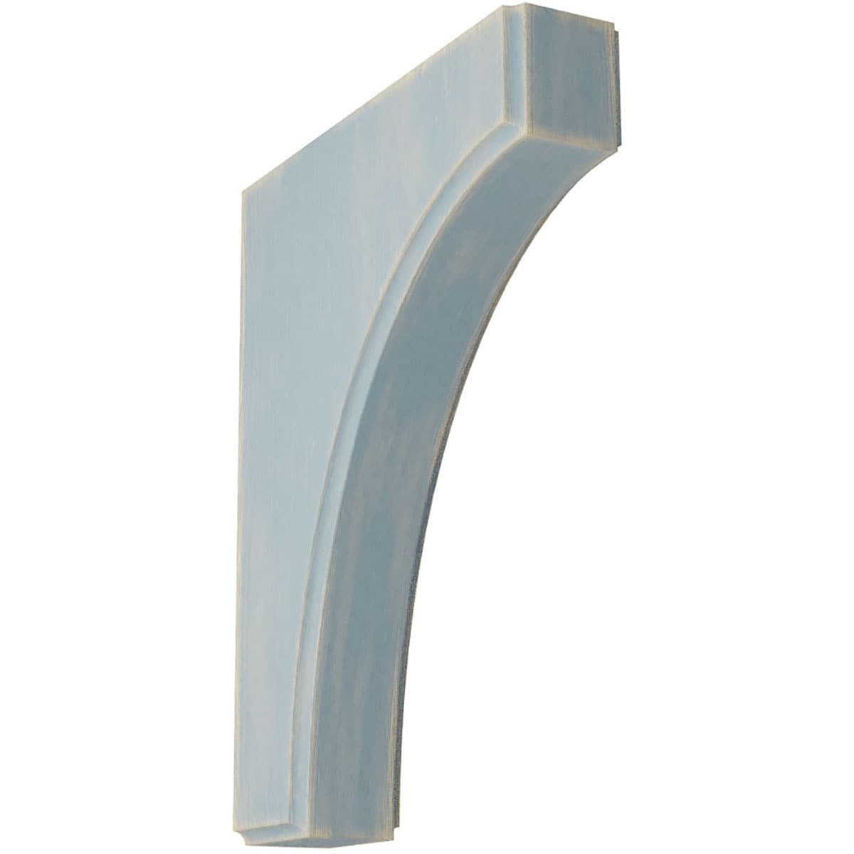 Ekena Millwork BKTWD02X08X10CVBU Clarksville 1-3/4-in x 8-in x 10-in Rubberwood Blue Wood Standard Bracket