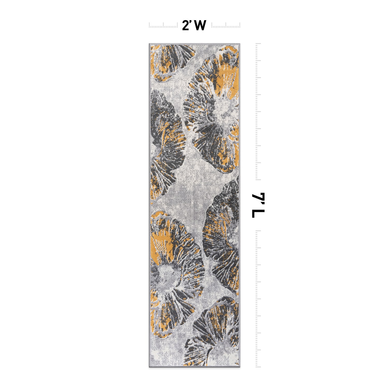 World Rug Gallery 2098YELLOW2X7 rugs - View #2