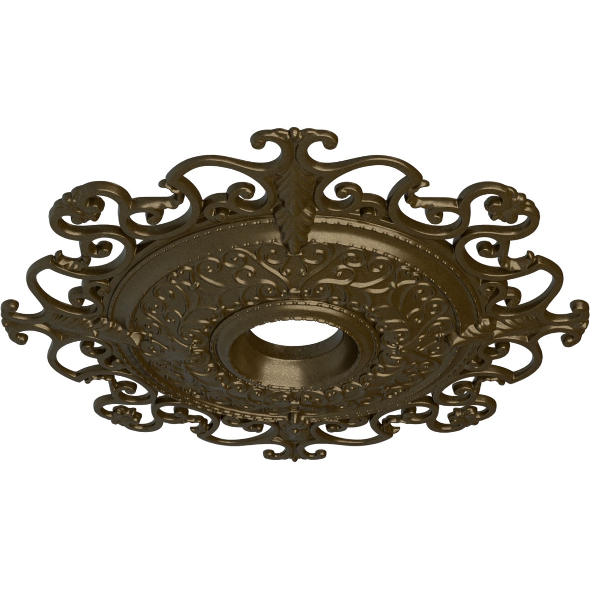 Ekena Millwork CM38OLBRS Ceiling-Medallions - View #2