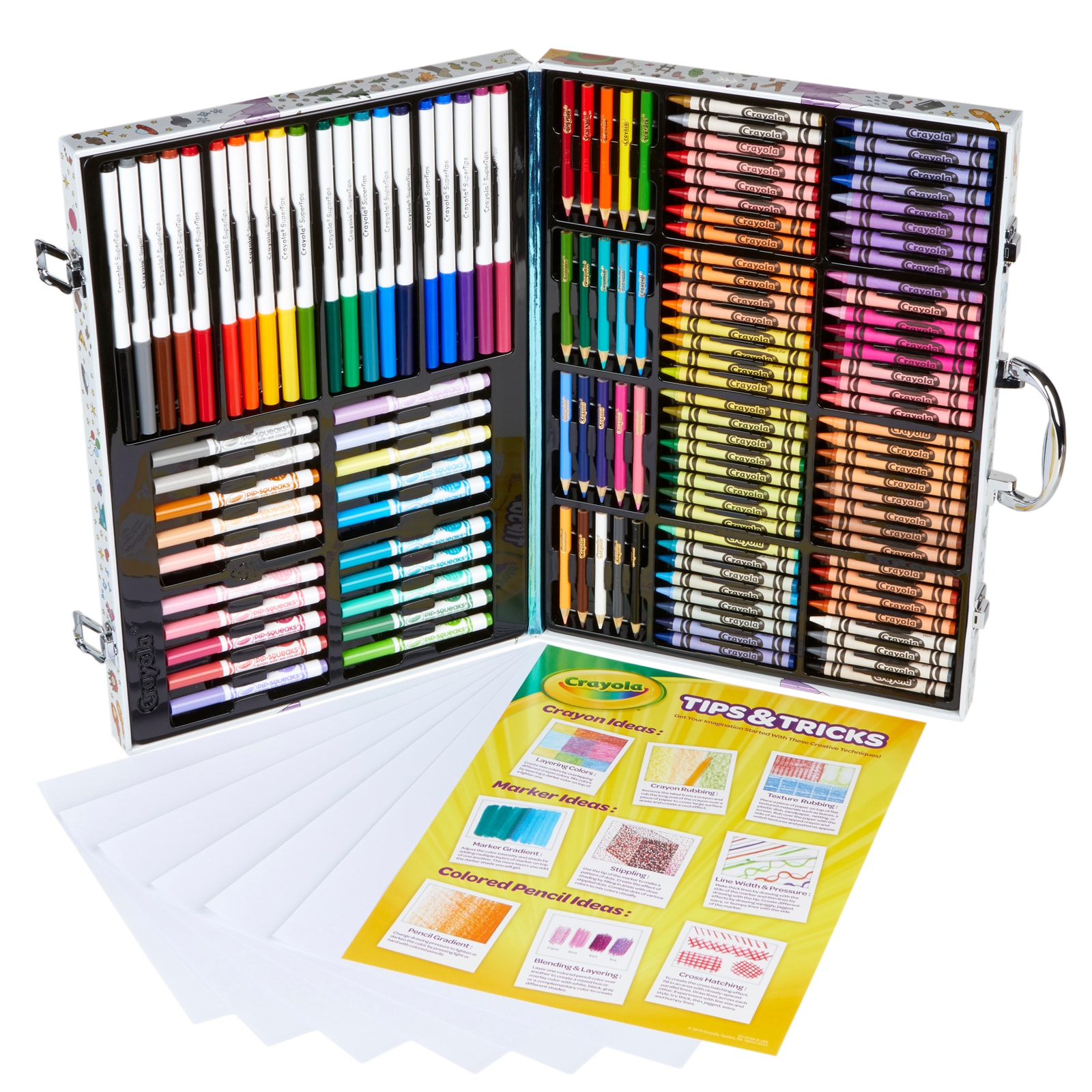 Crayola 140-Piece Inspiration Art Case for Kids - Crayons, Markers and  Pencils