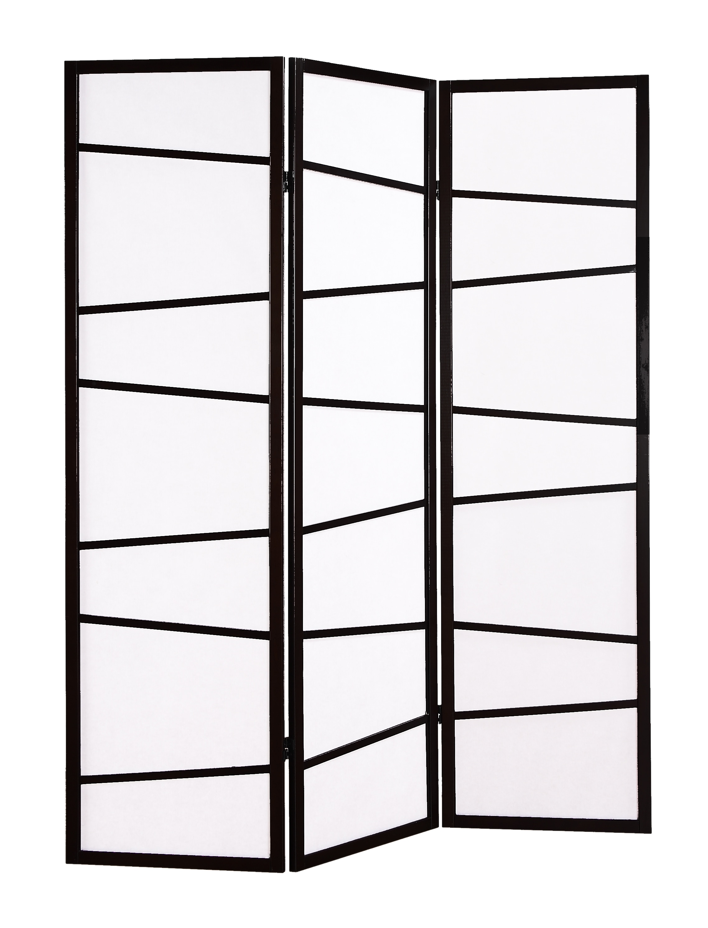 Maocao Hoom JLP165143 3 -Panel Black Paper Folding Contemporary/Modern Style Room Divider