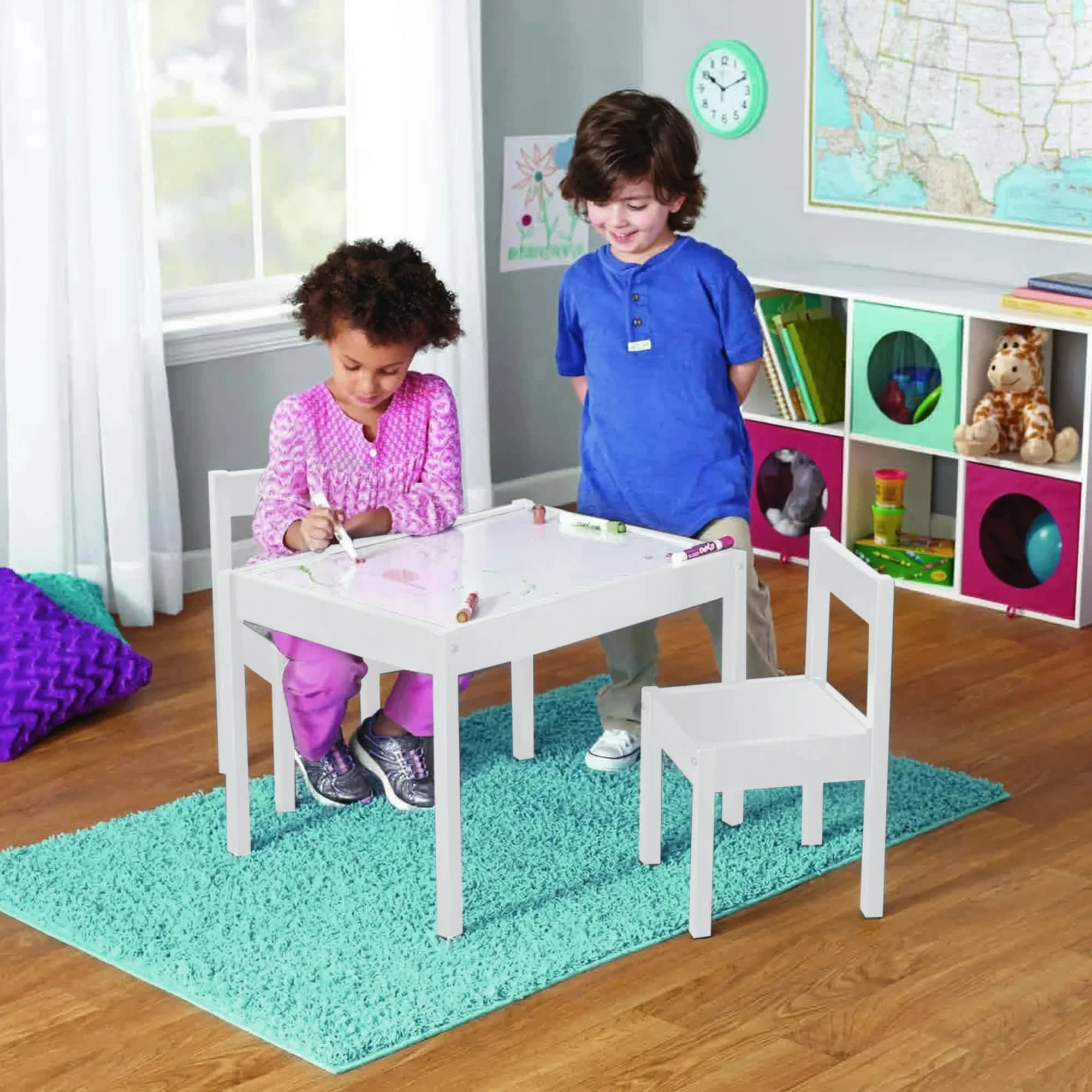 Vintage 557622822WHITE Kids-Play-Tables - View #3