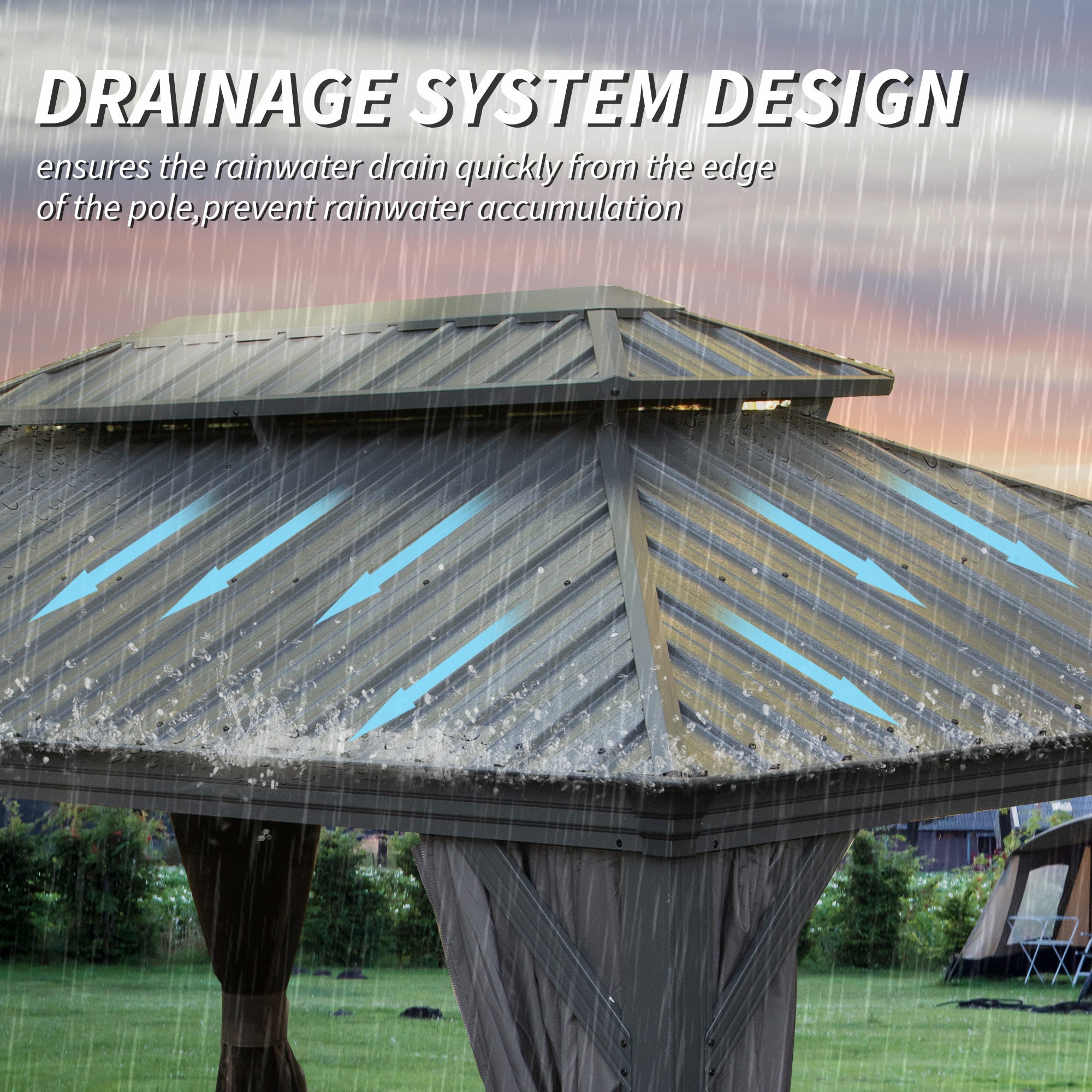 ToolCat LS2-48-HW Wood-Resin-Gazebos - View #4