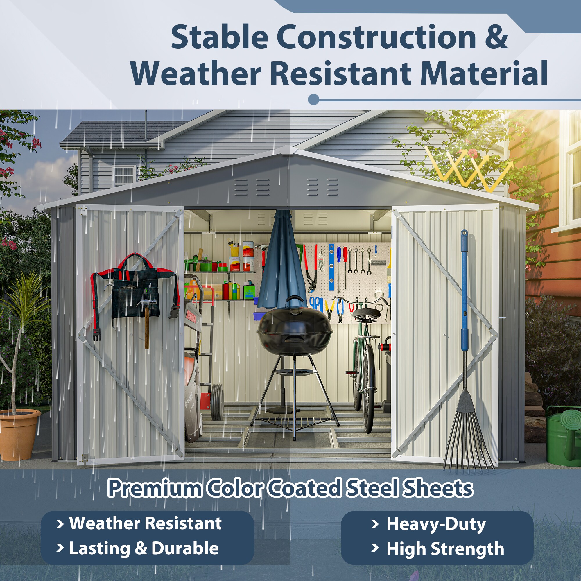 Streamdale Furniture W2505S00036 Metal-Storage-Buildings-Sheds - View #6