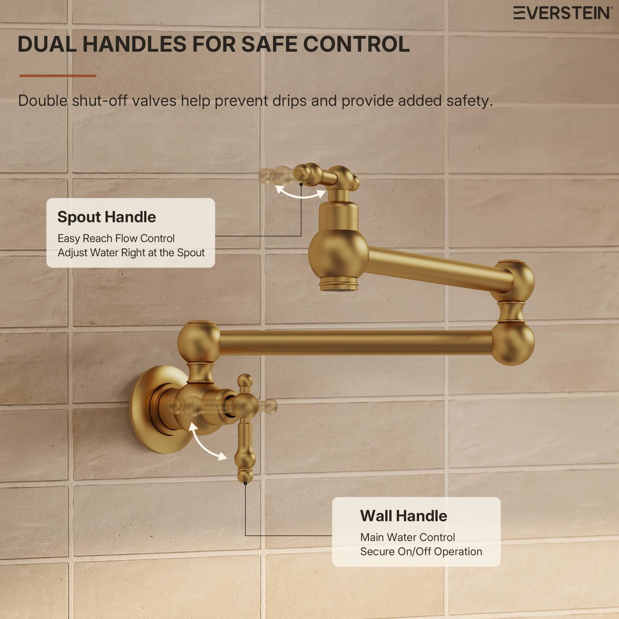 EVERSTEIN SFS-1128-GD Kitchen-Faucets - View #8