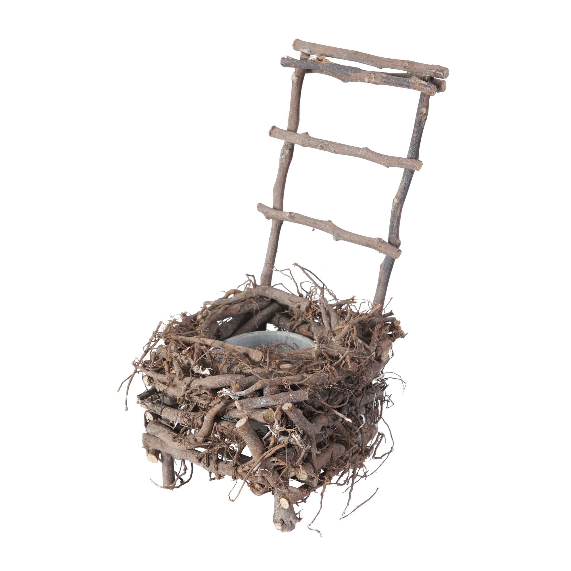 Benzara BM200899 Novelty 8.7-in W x 19.3-in H Gray Clay Indoor/Outdoor Planter