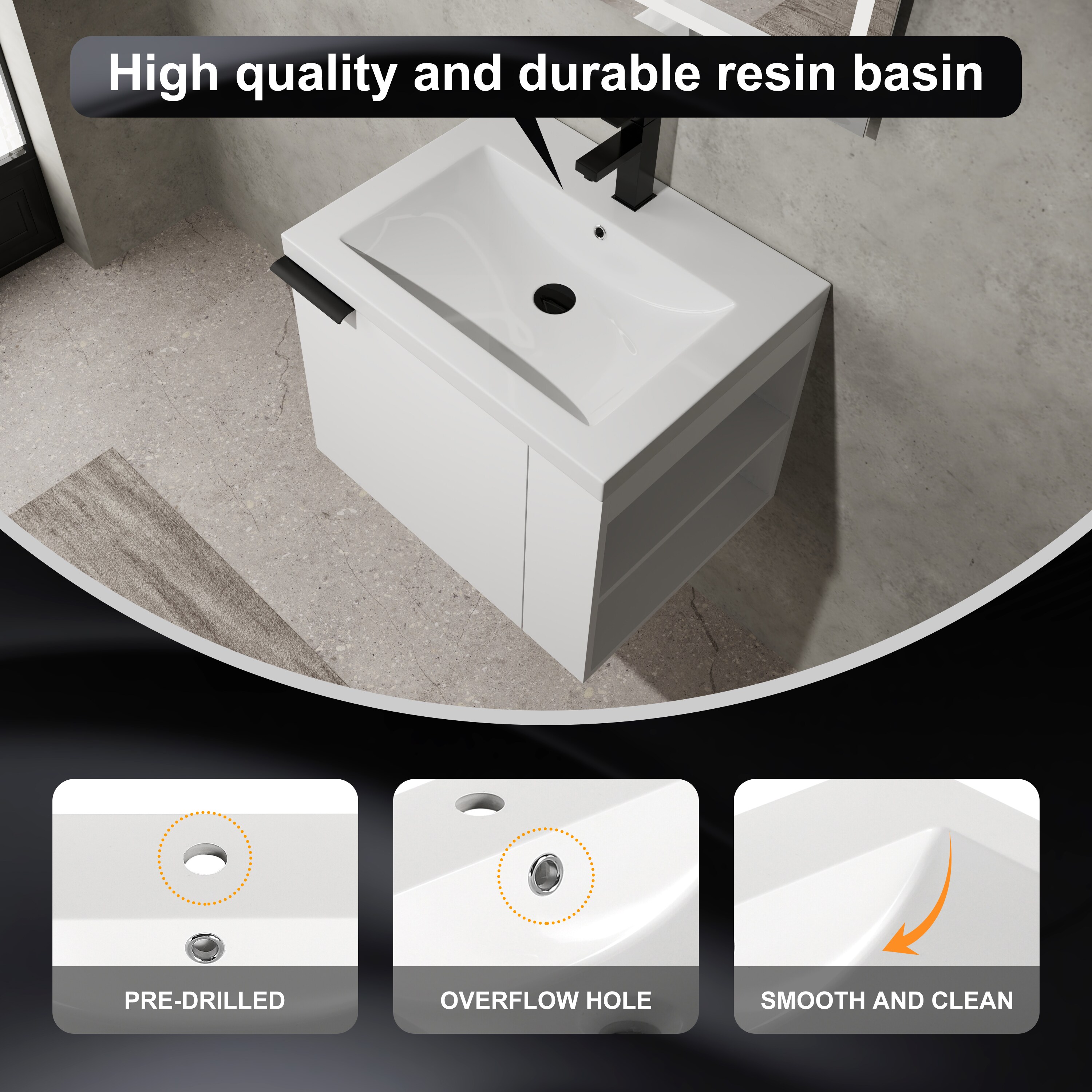 CALVON WMVT224W Bath-Vanity-Combo - View #7