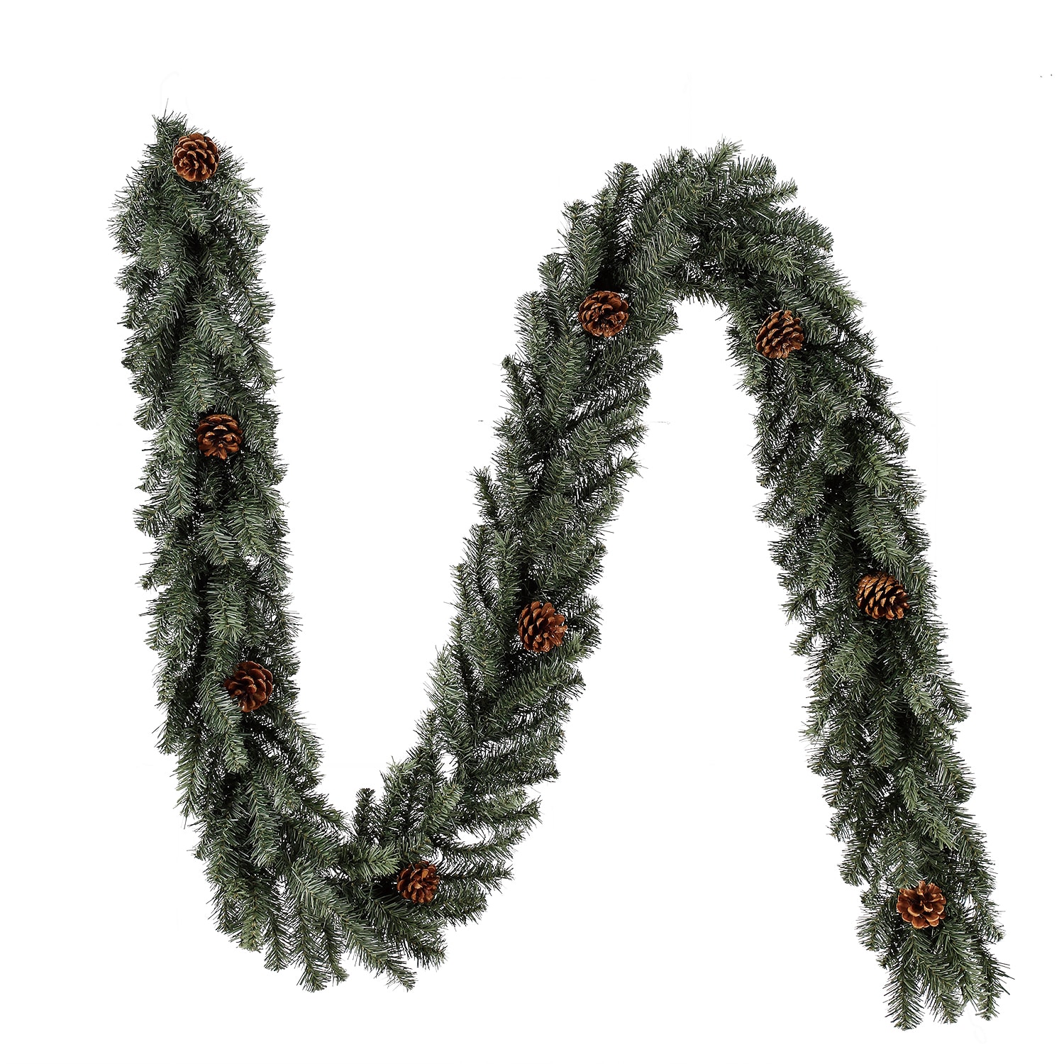 Holiday Living Indoor or Outdoor 9-ft Scottsdale Pine Garland at Lowes.com