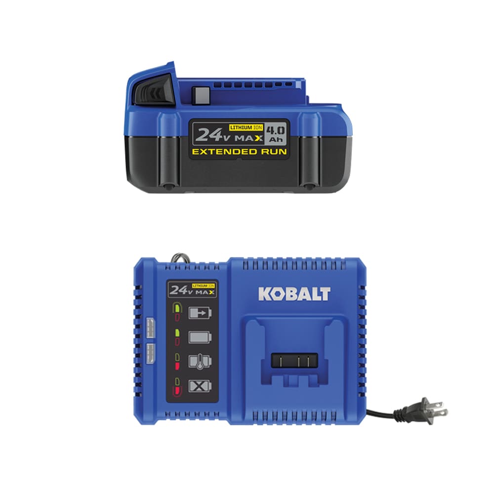  Kobalt 24-volt Max 4-Amp-Hours Lithium Power Tool Battery KB  424-03 : Tools & Home Improvement